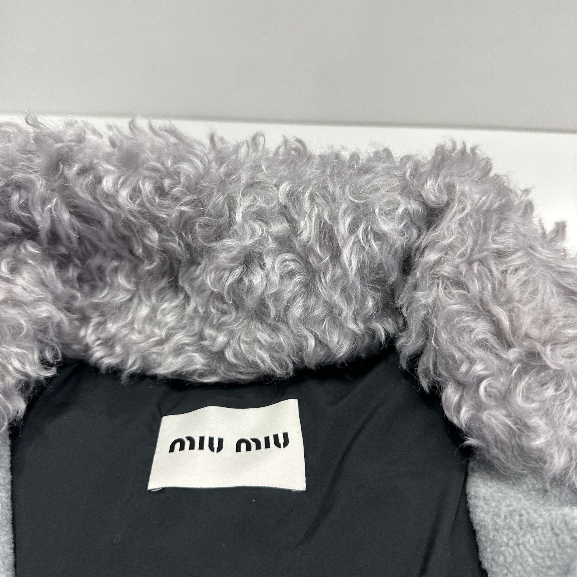 Miu Miu Miu Miu Grey Fleece Puffer Jacket Size 38 Size XS / US 0-2 / IT 36-38 - 3 Thumbnail