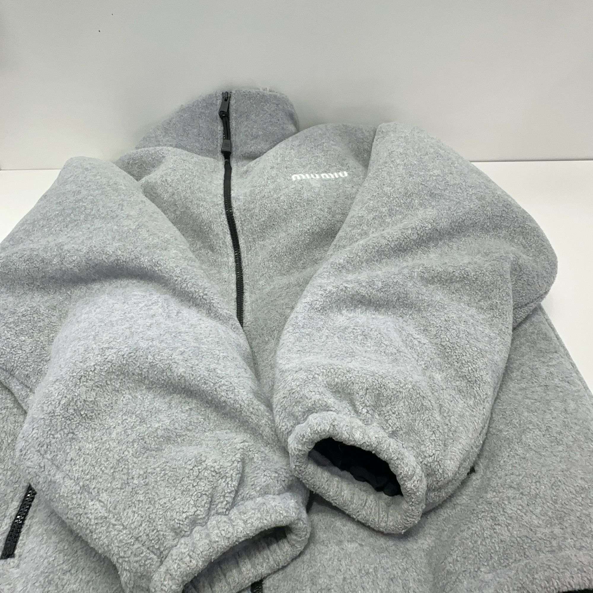 Miu Miu Miu Miu Grey Fleece Puffer Jacket Size 38 Size XS / US 0-2 / IT 36-38 - 9 Thumbnail