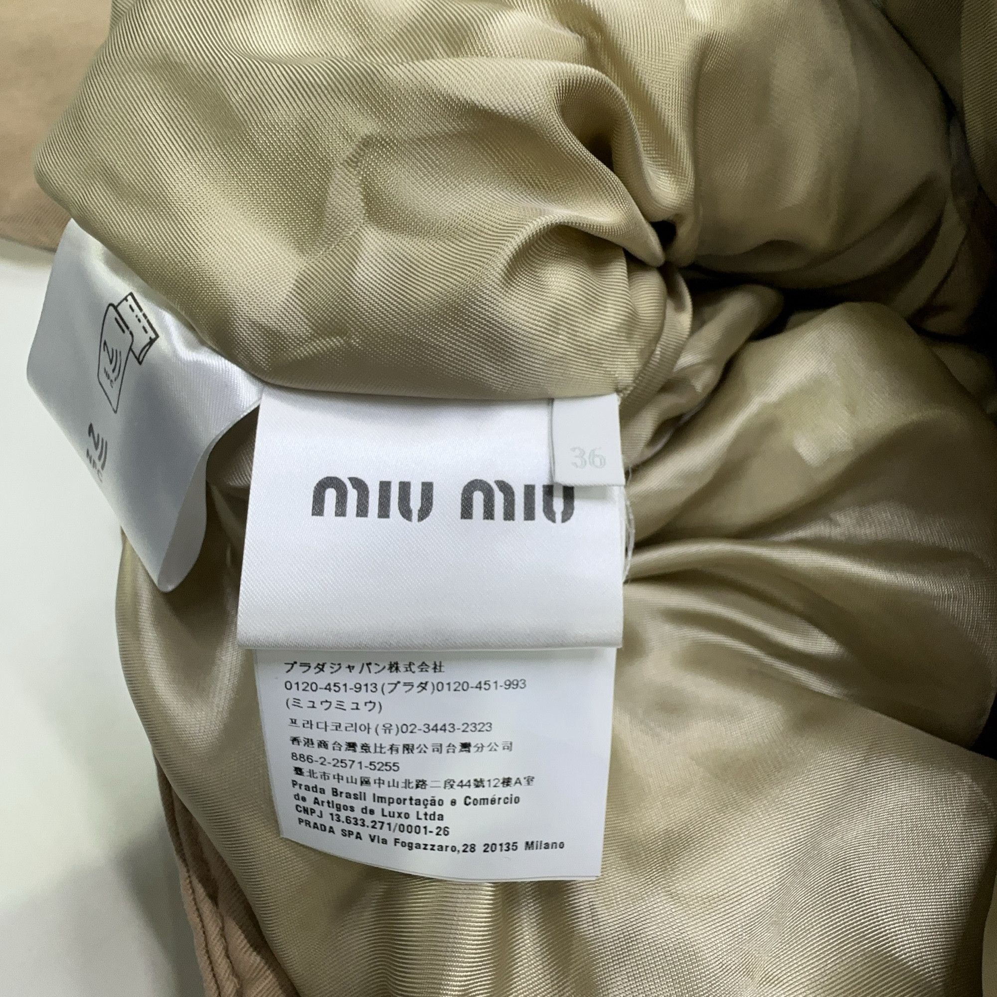 Miu Miu Miu Miu Logo Embroidery Corduroy Collar Jacket Size 36 Size XS / US 0-2 / IT 36-38 - 5 Thumbnail