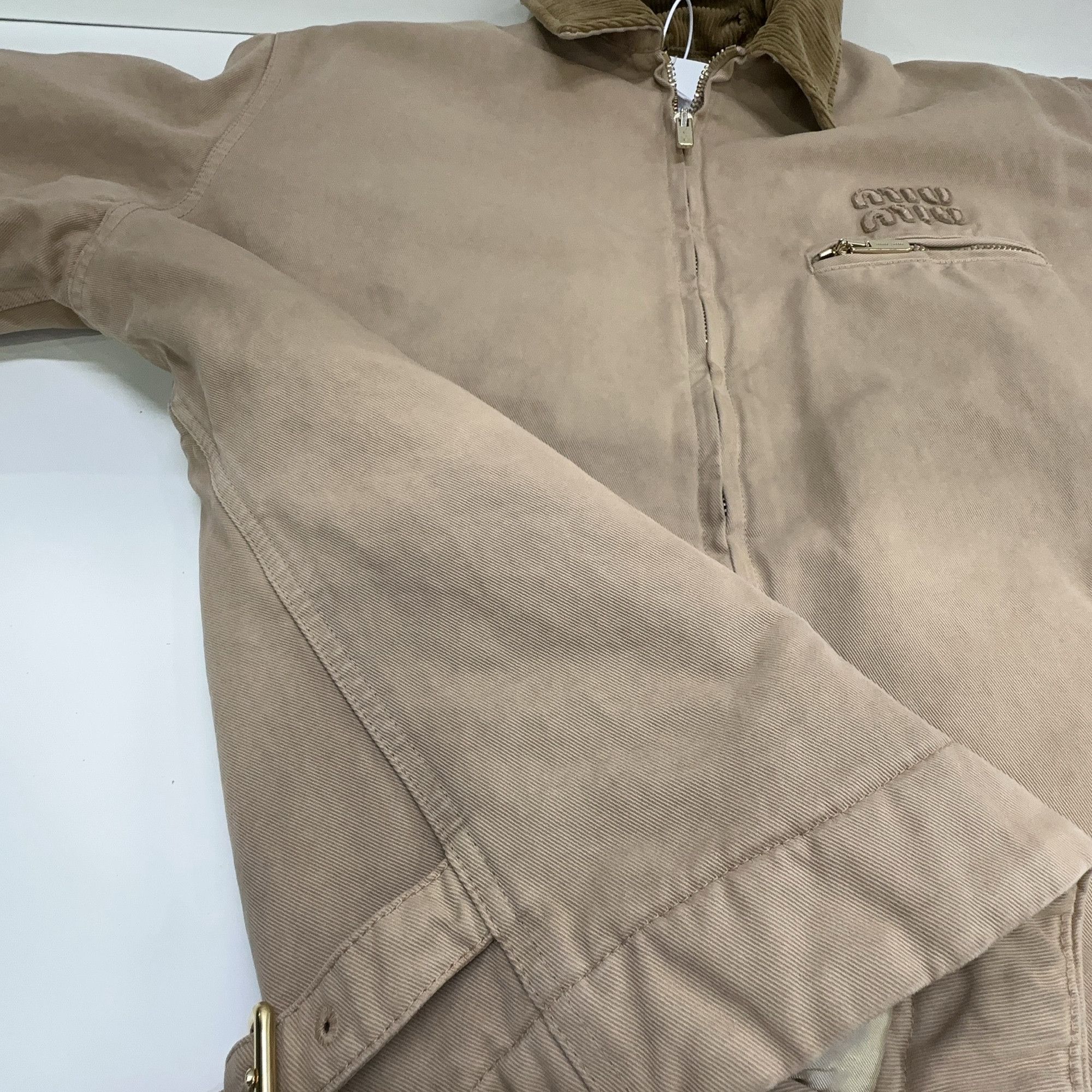 Miu Miu Miu Miu Logo Embroidery Corduroy Collar Jacket Size 36 Size XS / US 0-2 / IT 36-38 - 13 Thumbnail