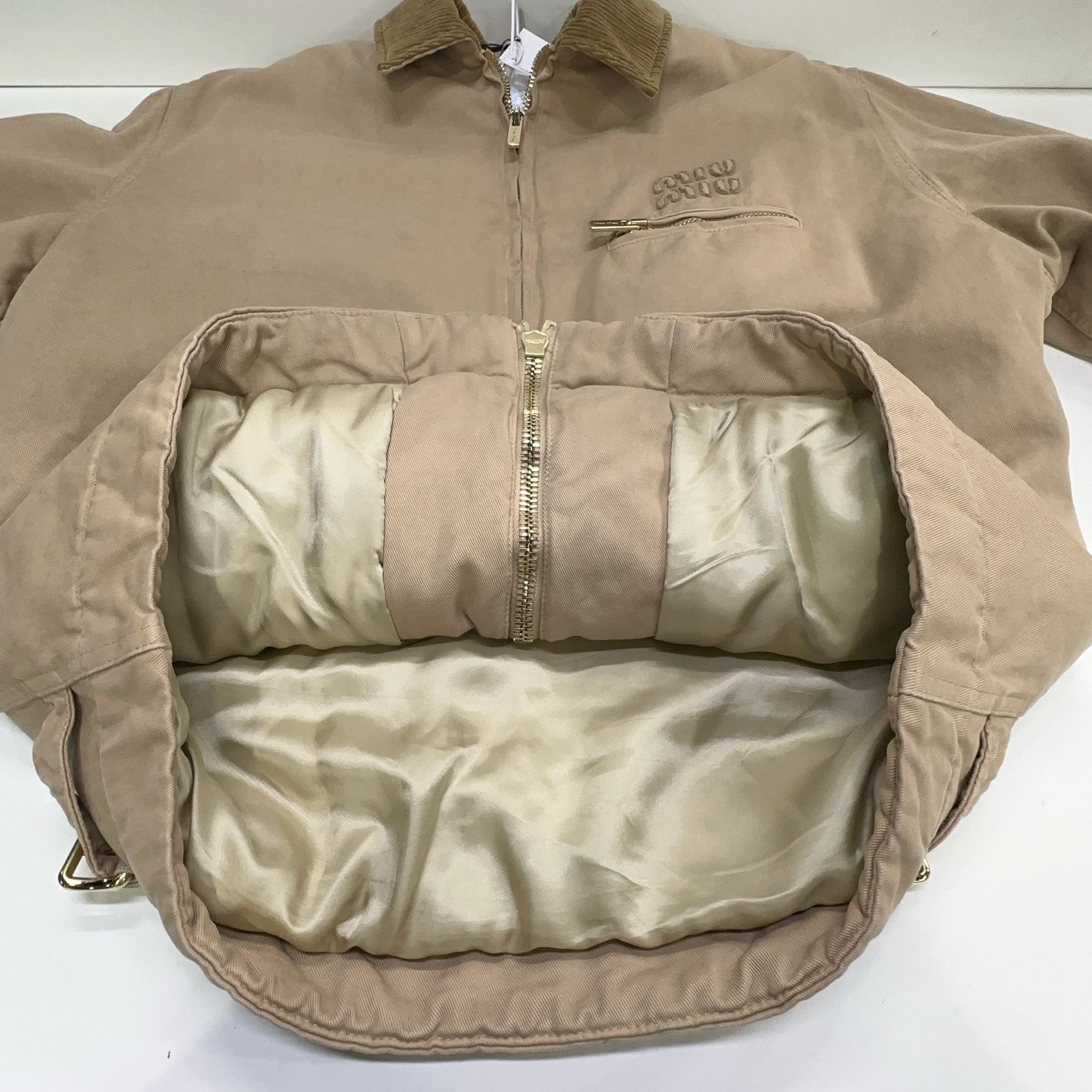 Miu Miu Miu Miu Logo Embroidery Corduroy Collar Jacket Size 36 Size XS / US 0-2 / IT 36-38 - 11 Thumbnail