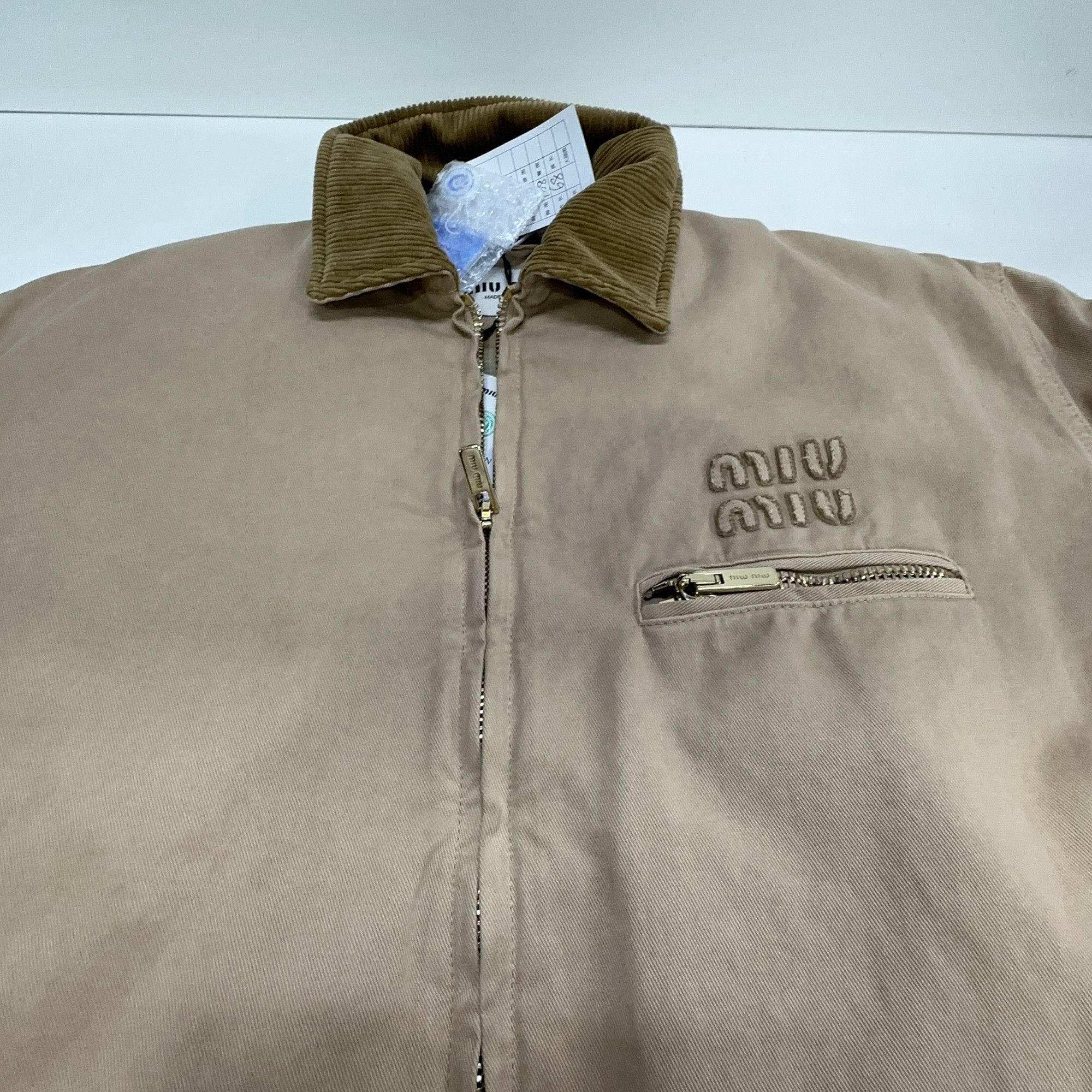 Miu Miu Miu Miu Logo Embroidery Corduroy Collar Jacket Size 36 Size XS / US 0-2 / IT 36-38 - 14 Thumbnail