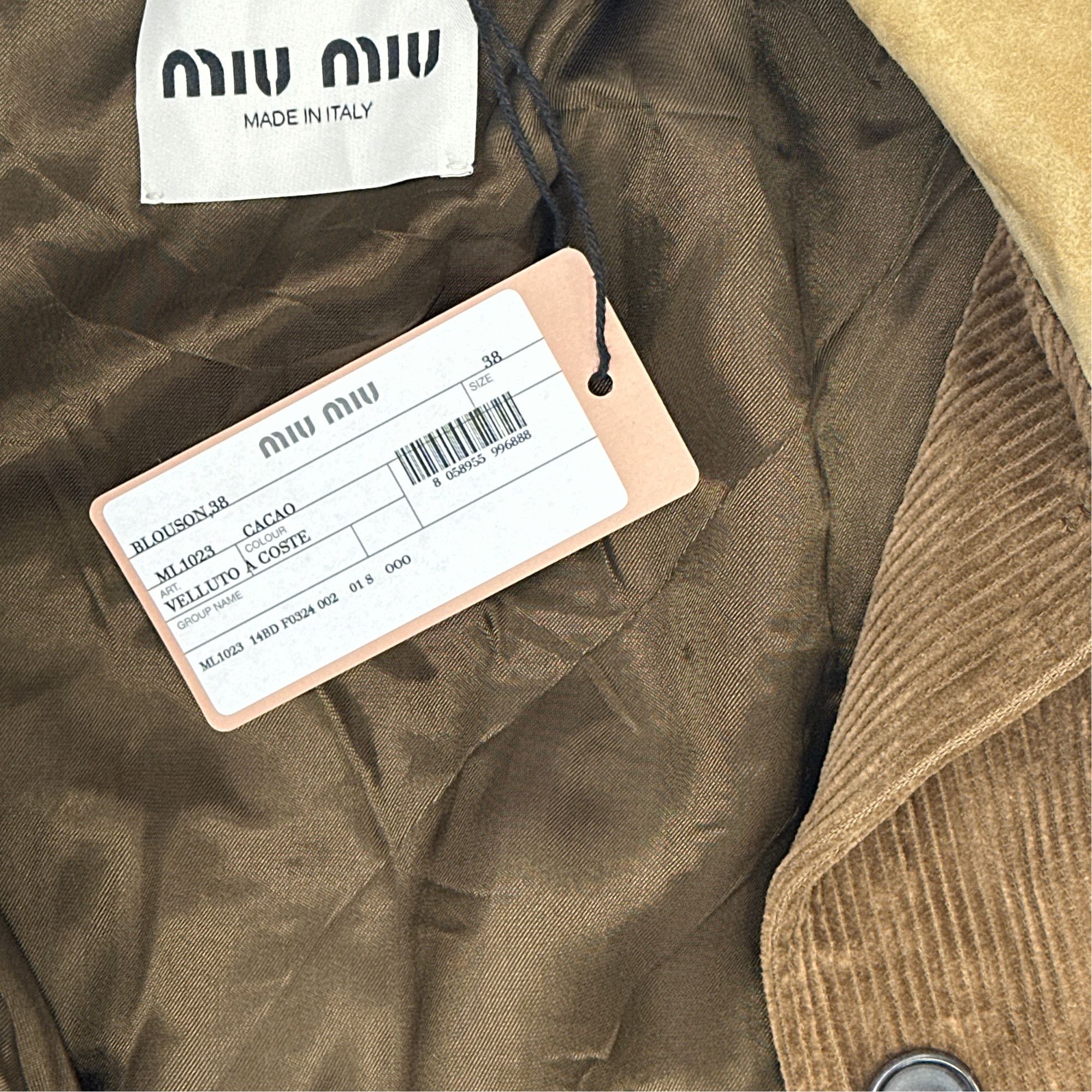 Miu Miu Miu Miu Corduroy Jacket Size 38 Size XS / US 0-2 / IT 36-38 - 4 Thumbnail