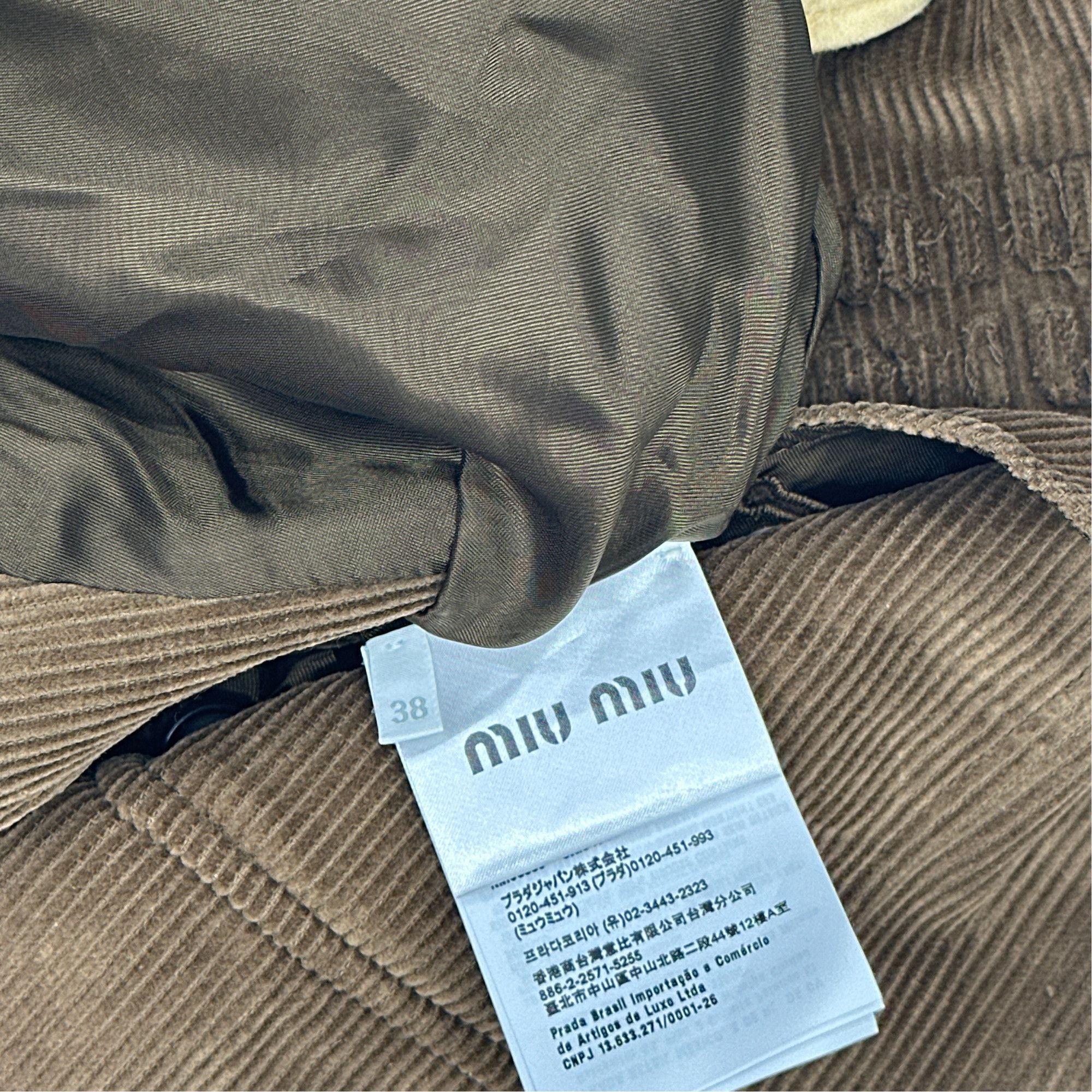 Miu Miu Miu Miu Corduroy Jacket Size 38 Size XS / US 0-2 / IT 36-38 - 2 Thumbnail