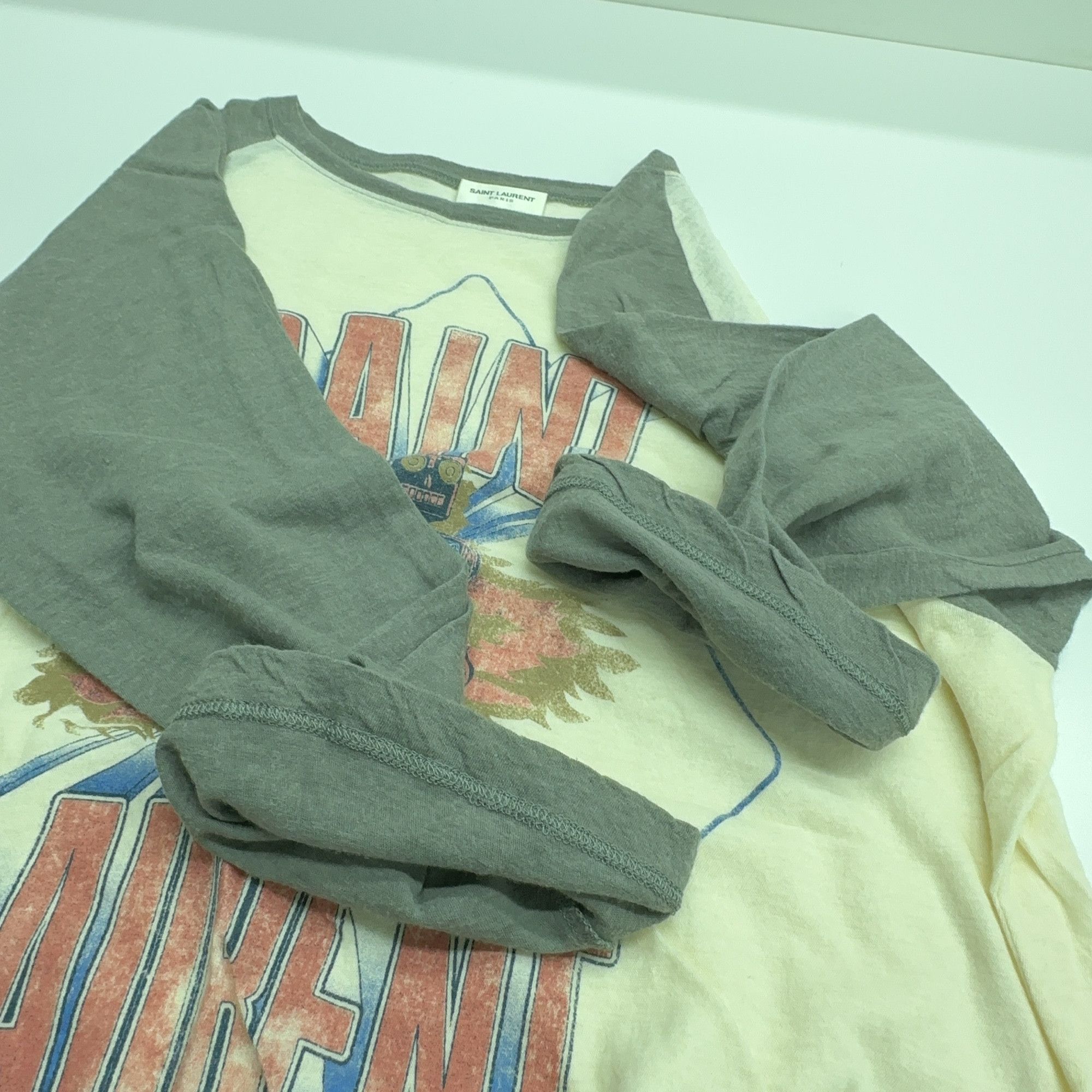 Saint Laurent Paris Saint Laurent Robot Graphic Raglan T-Shirt XS Size US XS / EU 42 / 0 - 9 Thumbnail