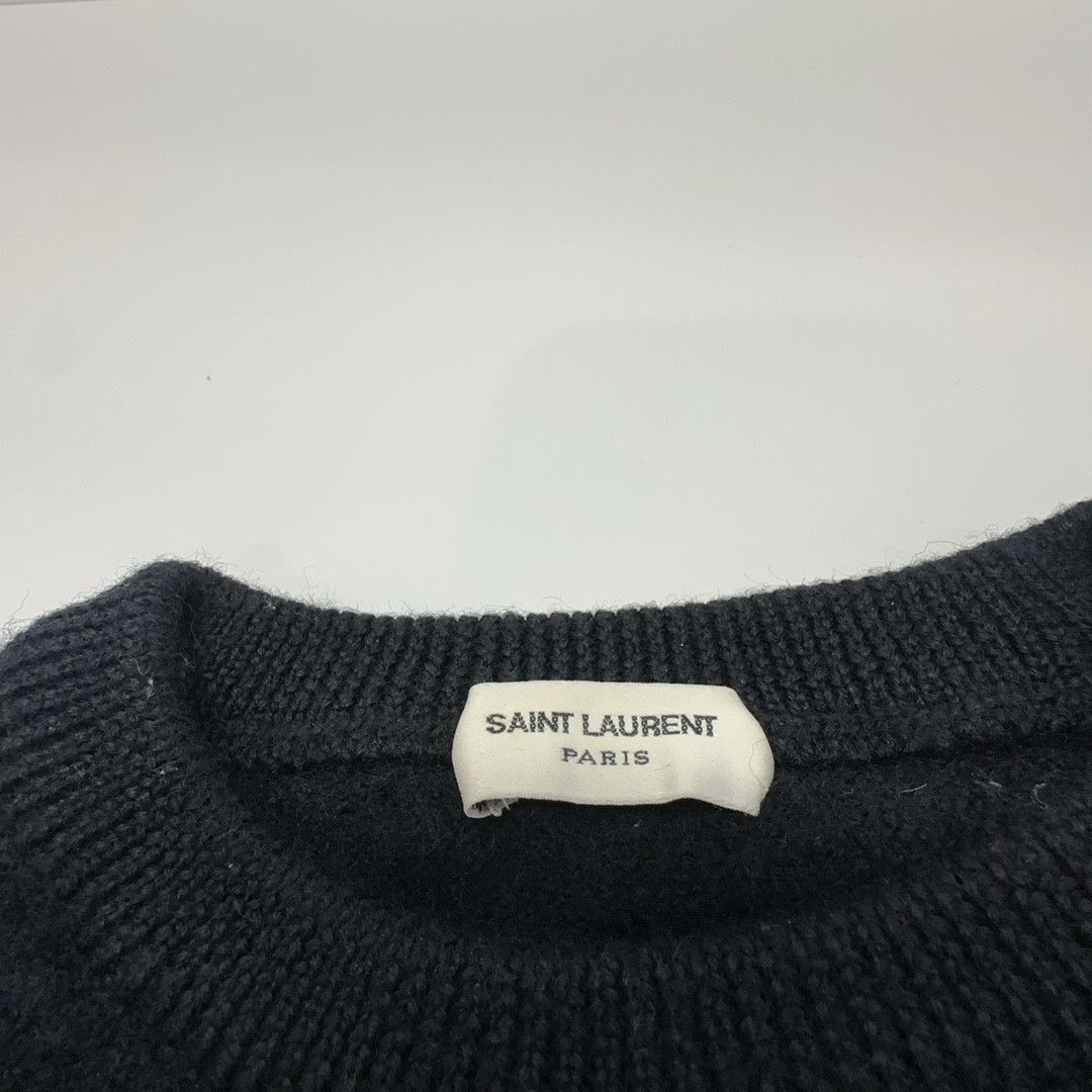 Saint Laurent Paris Saint Laurent Crest Embroidered Sweater Size S Size US S / EU 44-46 / 1 - 3 Thumbnail
