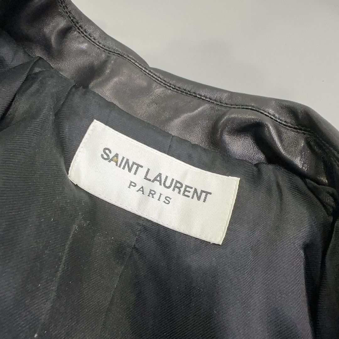 Saint Laurent Paris Saint Laurent Leather Jacket Size 38 Size S / US 4 / IT 40 - 5 Thumbnail