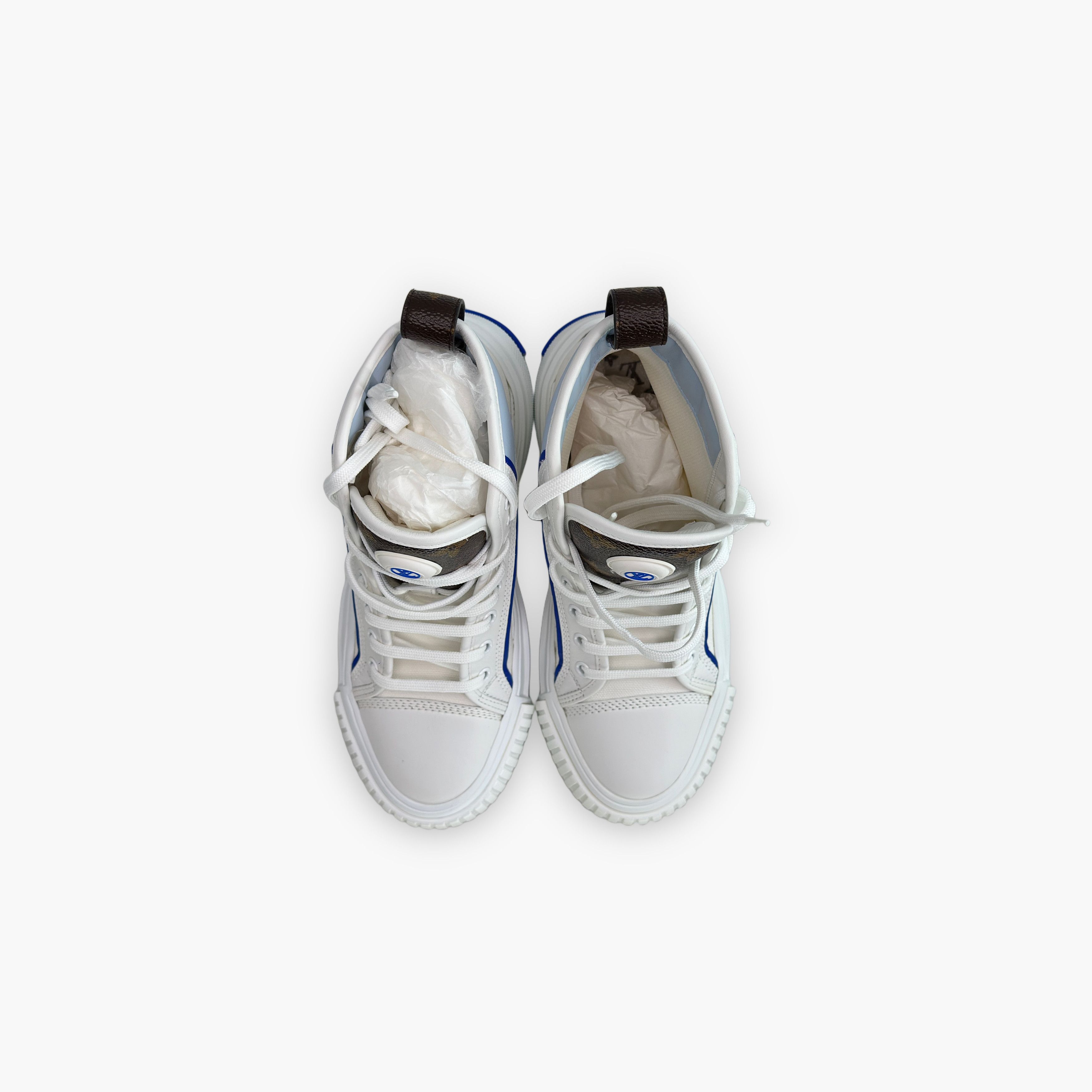 Louis Vuitton Louis Vuitton Squad High-Top Sneakers White 36 Size US 6 / IT 36 - 9 Thumbnail