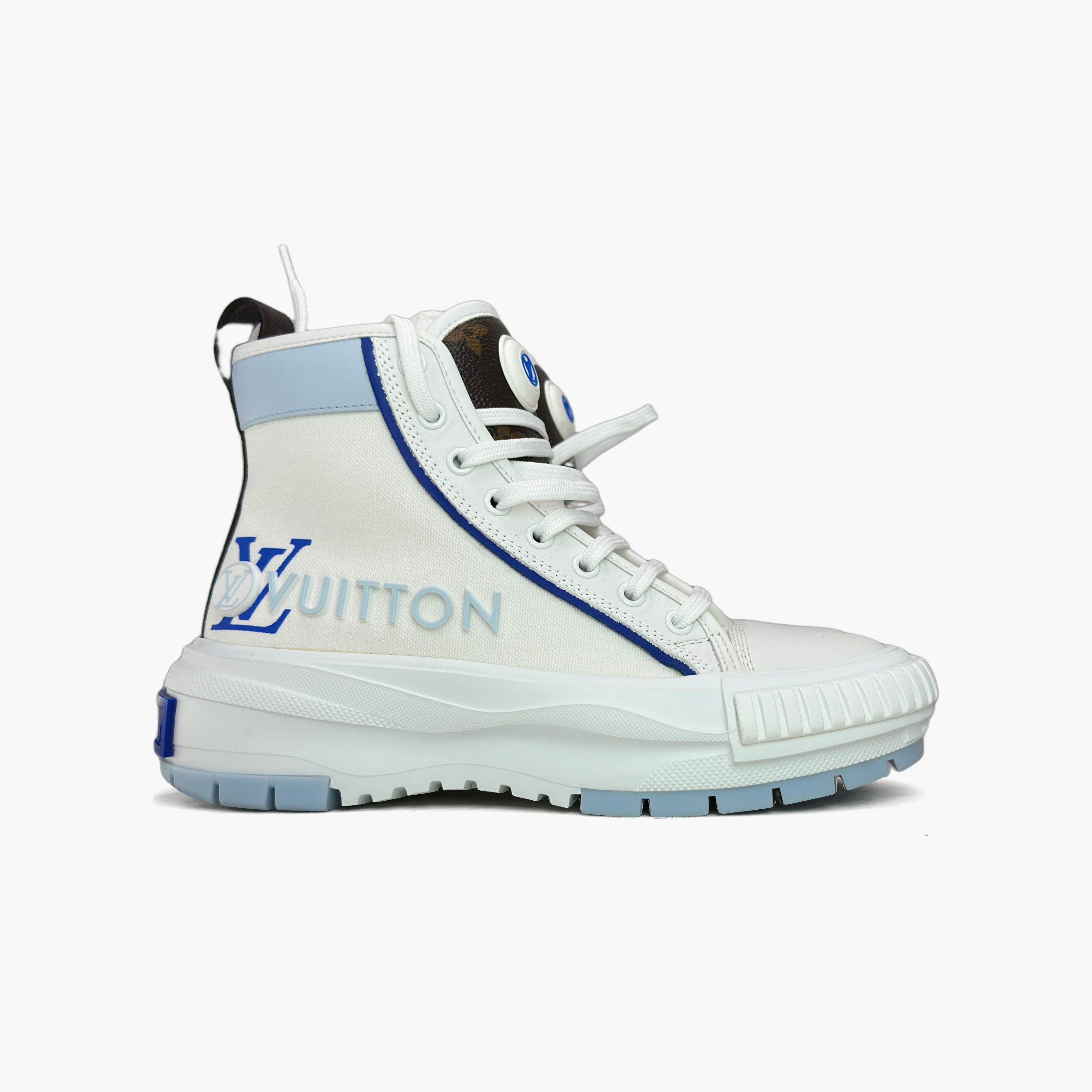 Louis Vuitton Louis Vuitton Squad High-Top Sneakers White 36 Size US 6 / IT 36 - 4 Thumbnail