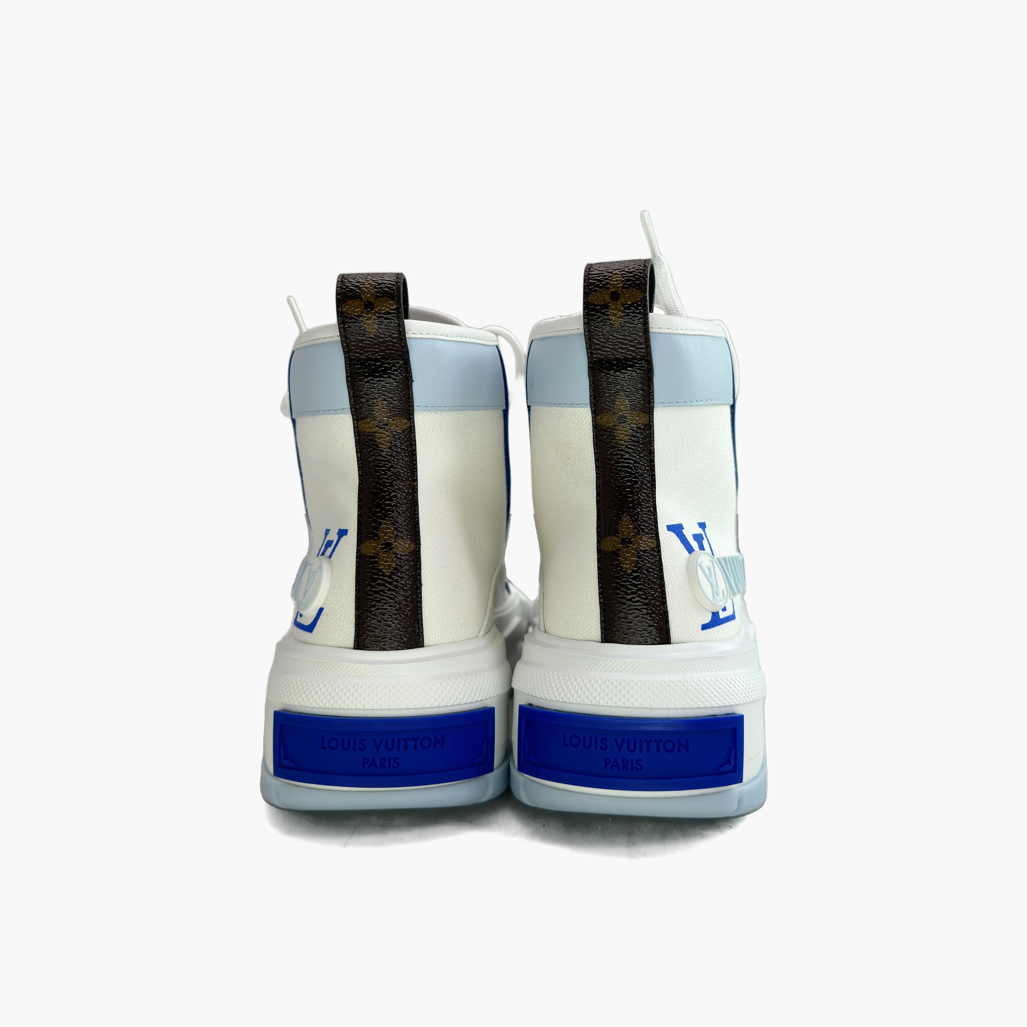 Louis Vuitton Louis Vuitton Squad High-Top Sneakers White 36 Size US 6 / IT 36 - 6 Thumbnail