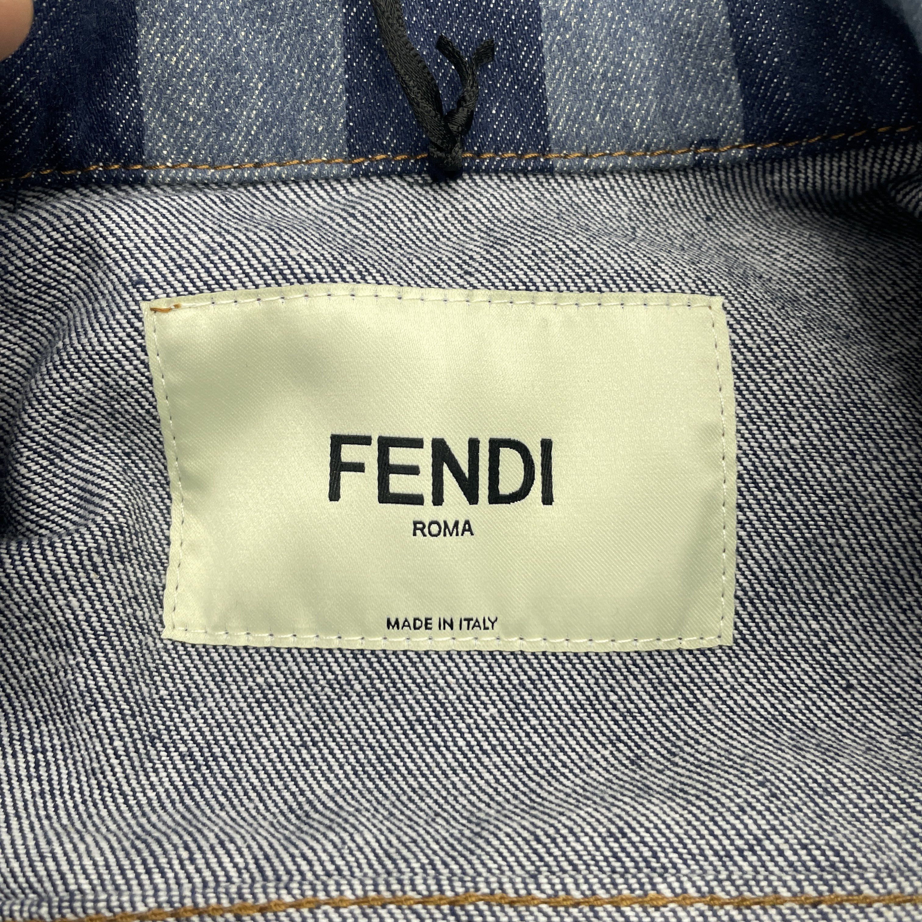 Fendi Fendi Stripe Denim Jacket Size 40 Size S / US 4 / IT 40 - 3 Thumbnail