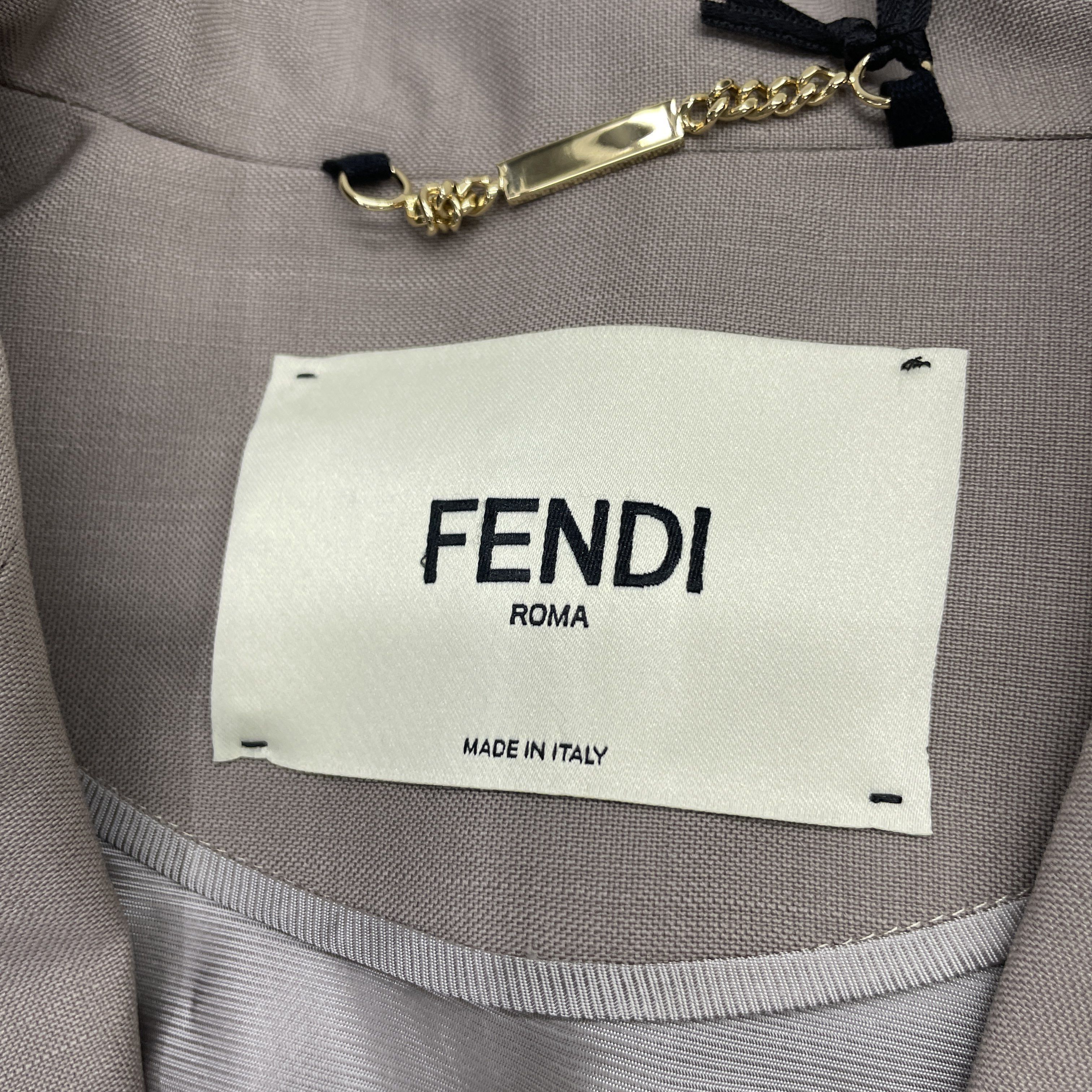Fendi Fendi Mohair Blend Blazer Size IT 40 Size S / US 4 / IT 40 - 3 Thumbnail
