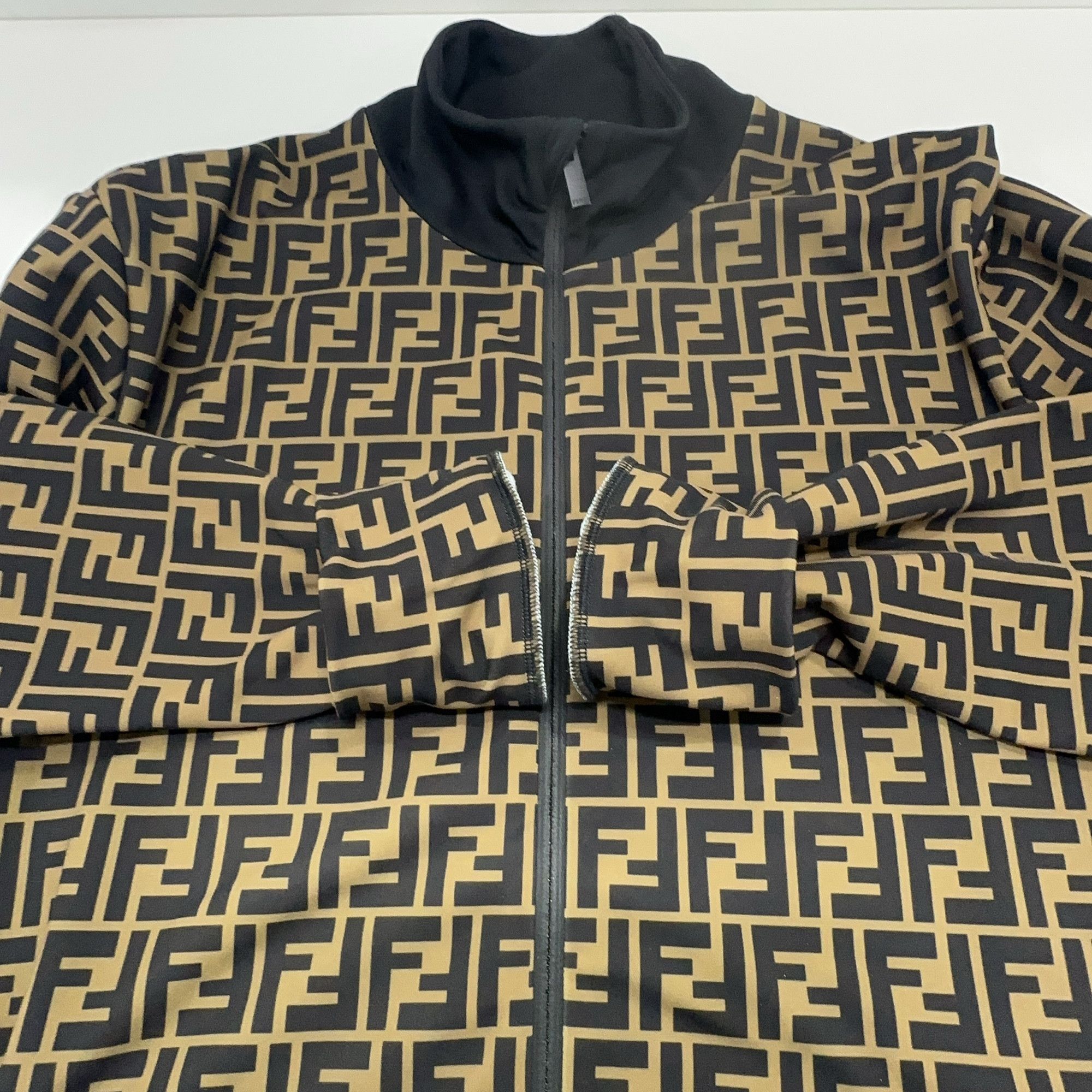 Fendi Fendi FF Print Zip Jacket XL Size US XL / EU 56 / 4 - 7 Thumbnail