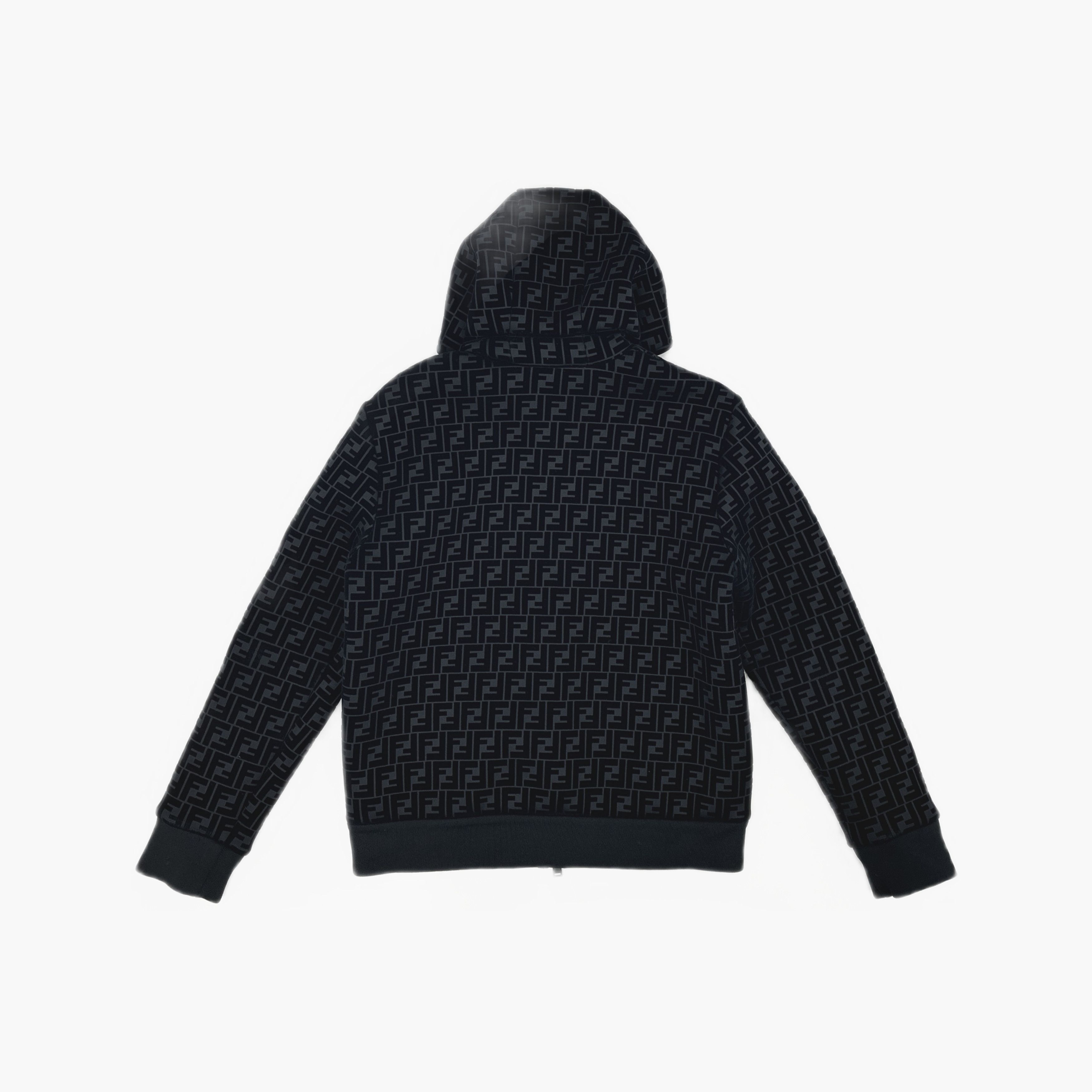 Fendi Fendi FF Logo Zip-Up Hoodie Size M Size US M / EU 48-50 / 2 - 2 Thumbnail