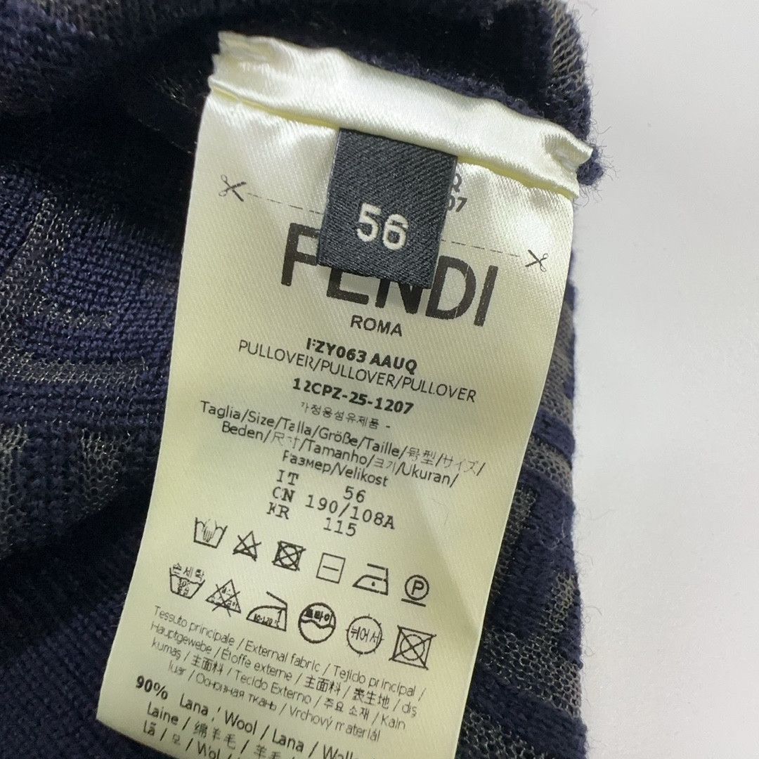 Fendi Fendi Monogram Logo Sweater Size XL Size US XL / EU 56 / 4 - 3 Thumbnail