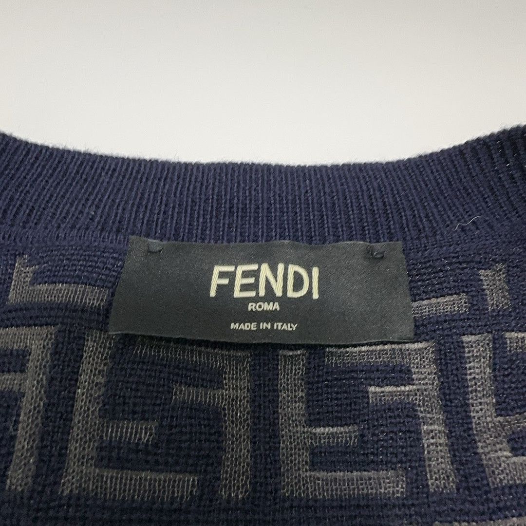 Fendi Fendi Monogram Logo Sweater Size XL Size US XL / EU 56 / 4 - 4 Thumbnail