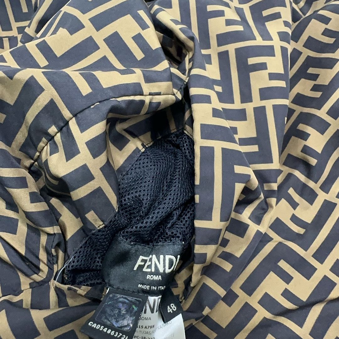 Fendi Fendi Reversible FF Logo Hooded Jacket Size 48 Size US M / EU 48-50 / 2 - 5 Thumbnail