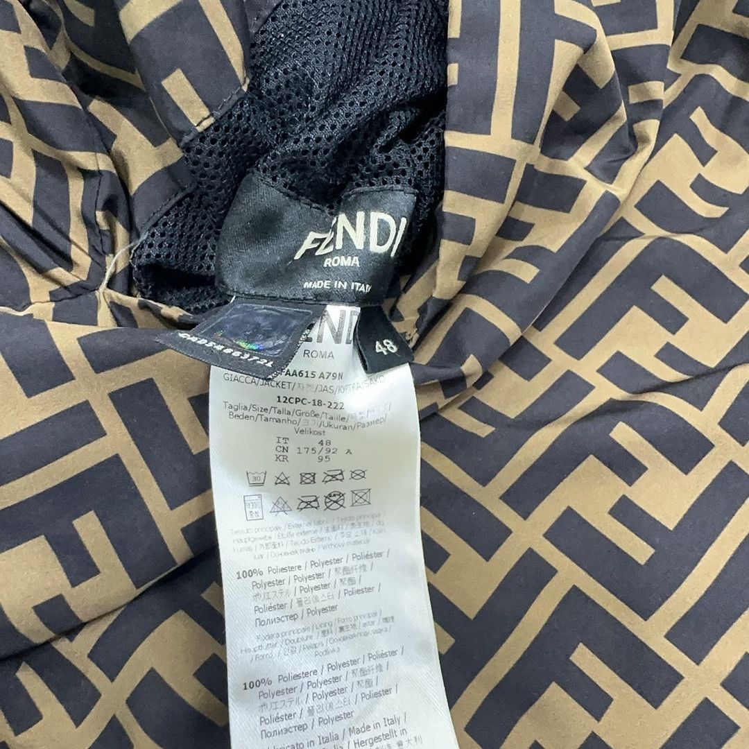 Fendi Fendi Reversible FF Logo Hooded Jacket Size 48 Size US M / EU 48-50 / 2 - 4 Thumbnail