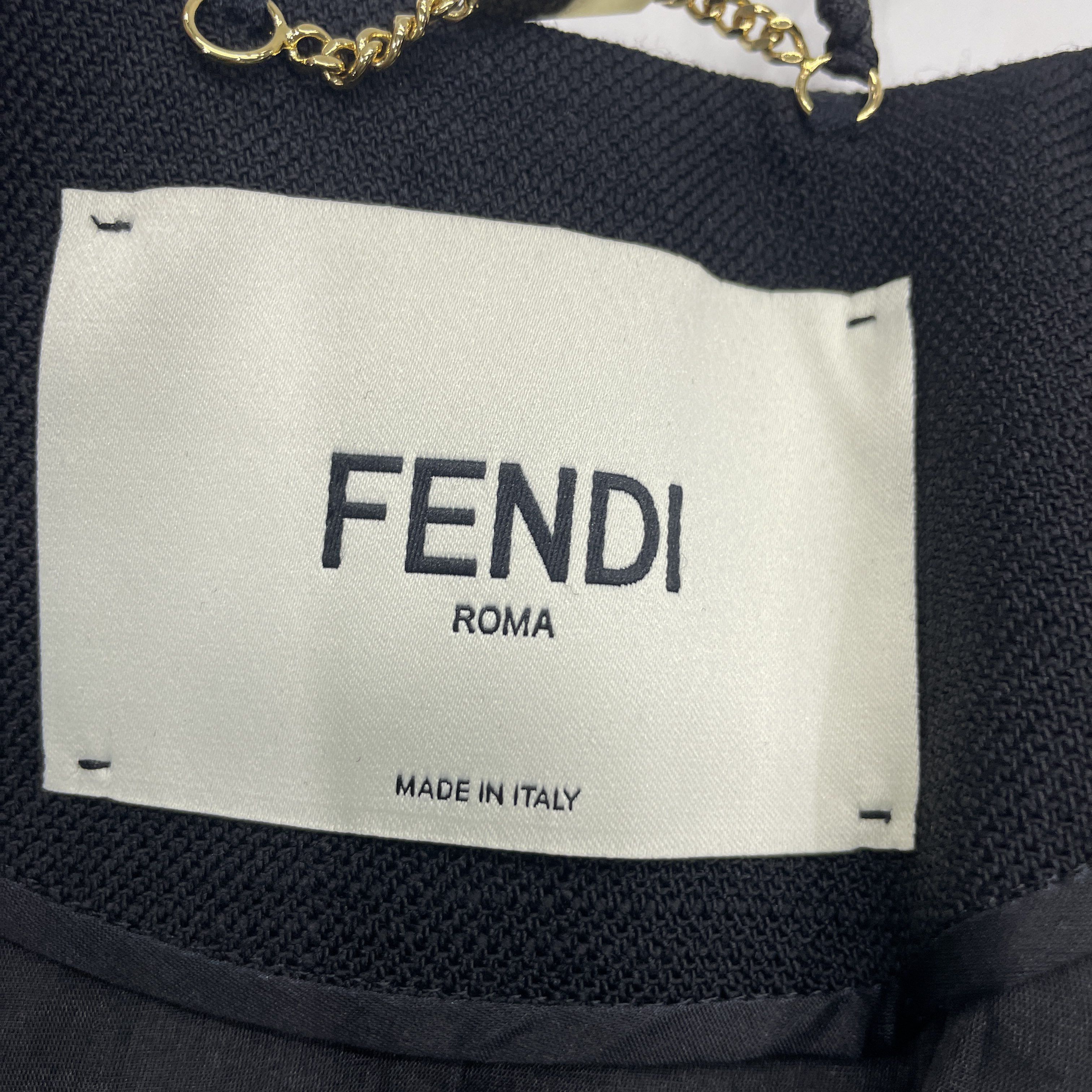Fendi Fendi Black Wool Blend Jacket IT 40 Size S / US 4 / IT 40 - 3 Thumbnail