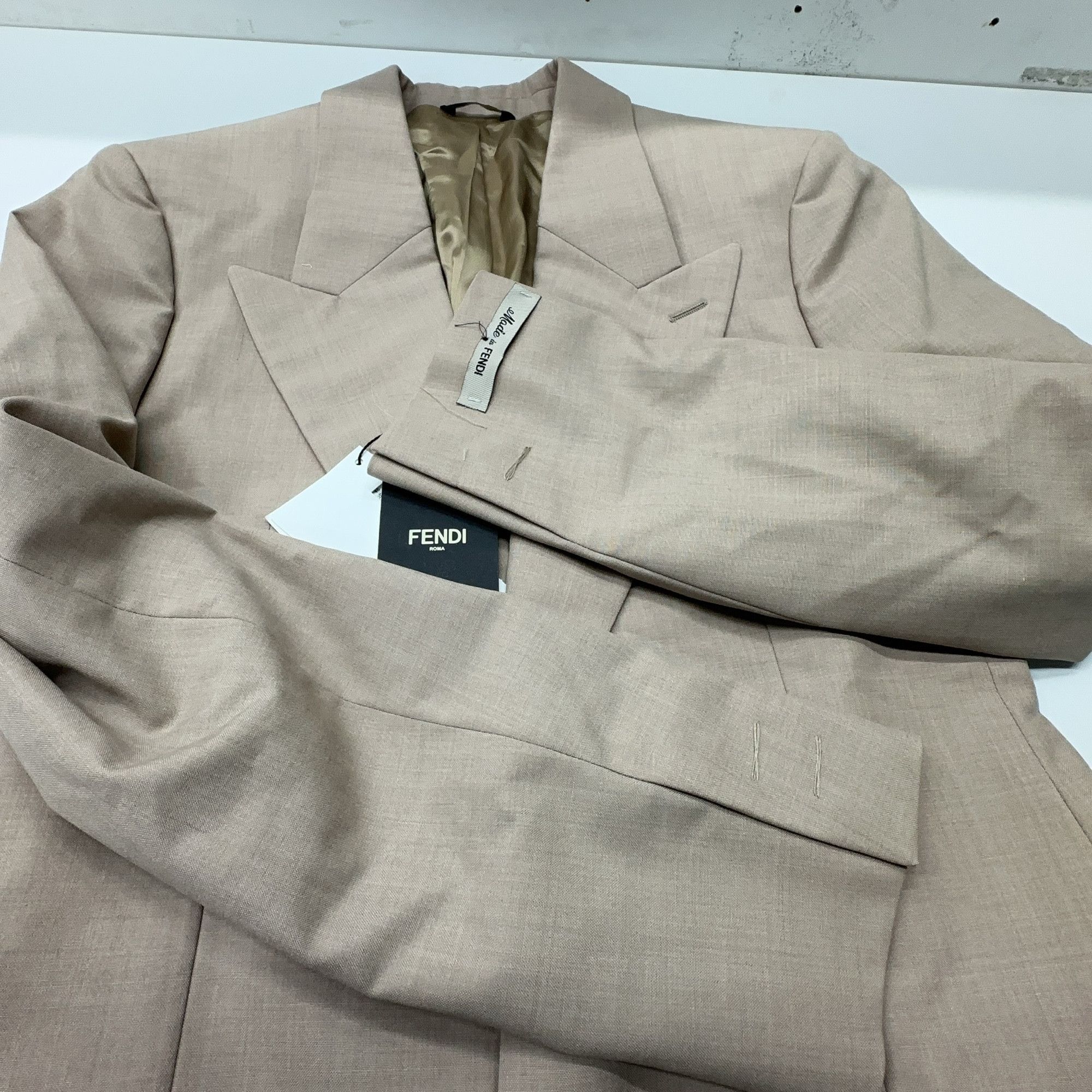 Fendi Fendi Beige Formal Blazer Size 36R Size 36R - 9 Thumbnail