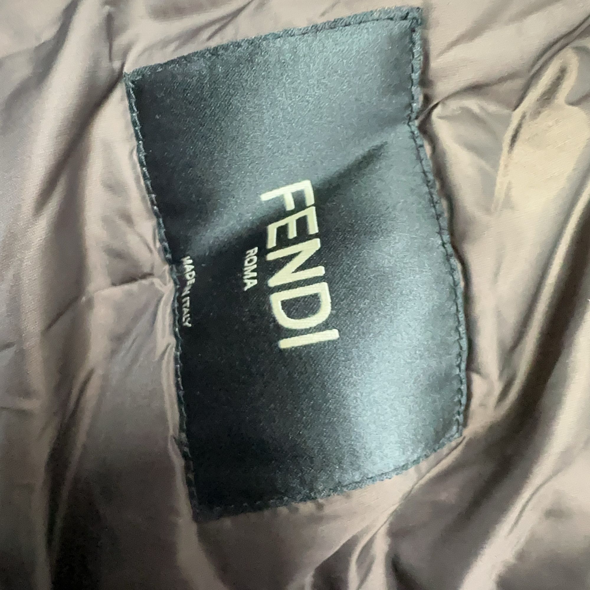 Fendi Fendi Flocked Logo Wool Fleece Jacket Size 50 Size US M / EU 48-50 / 2 - 5 Thumbnail