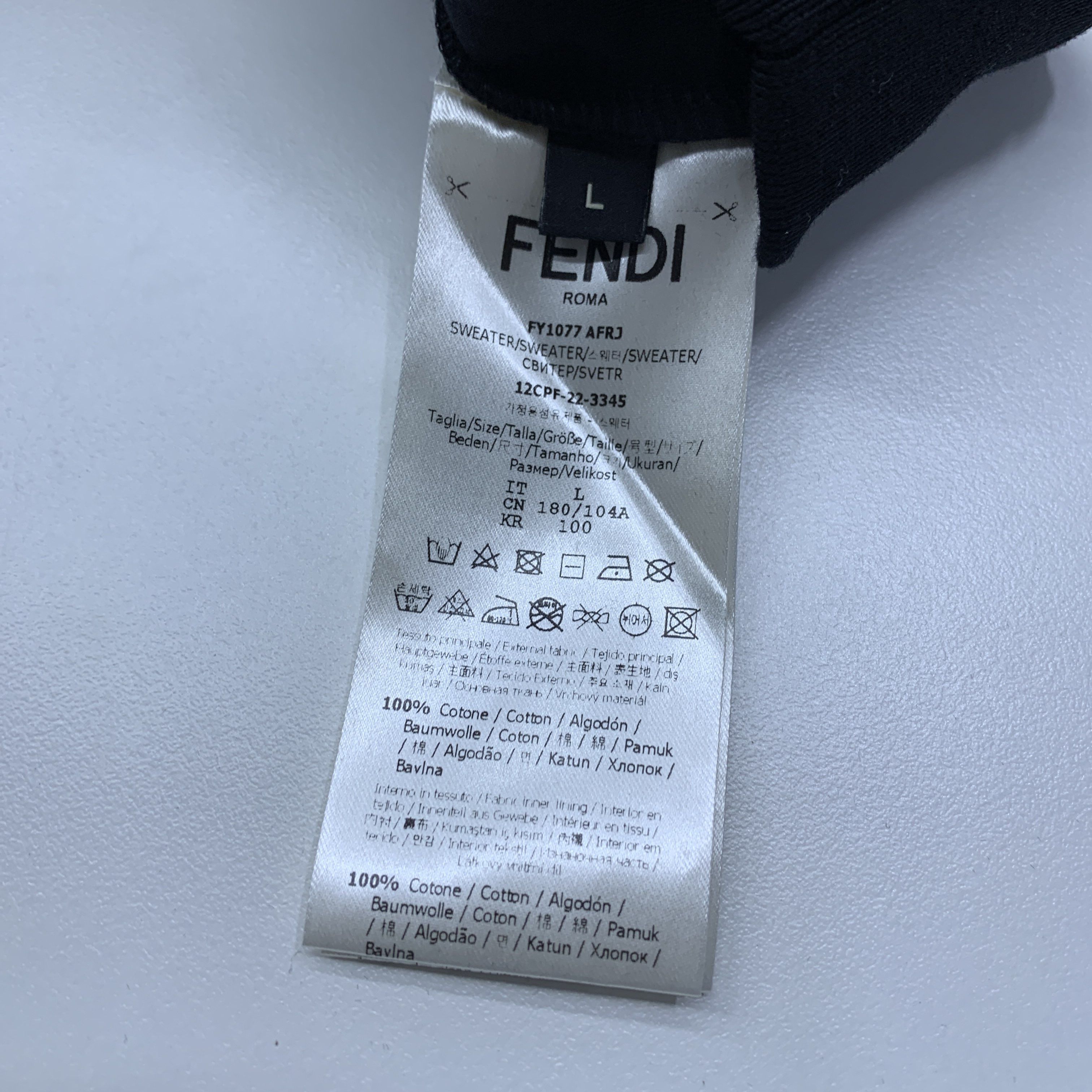 Fendi Fendi Monogram Jacquard Sweater Size L Size US L / EU 52-54 / 3 - 3 Thumbnail