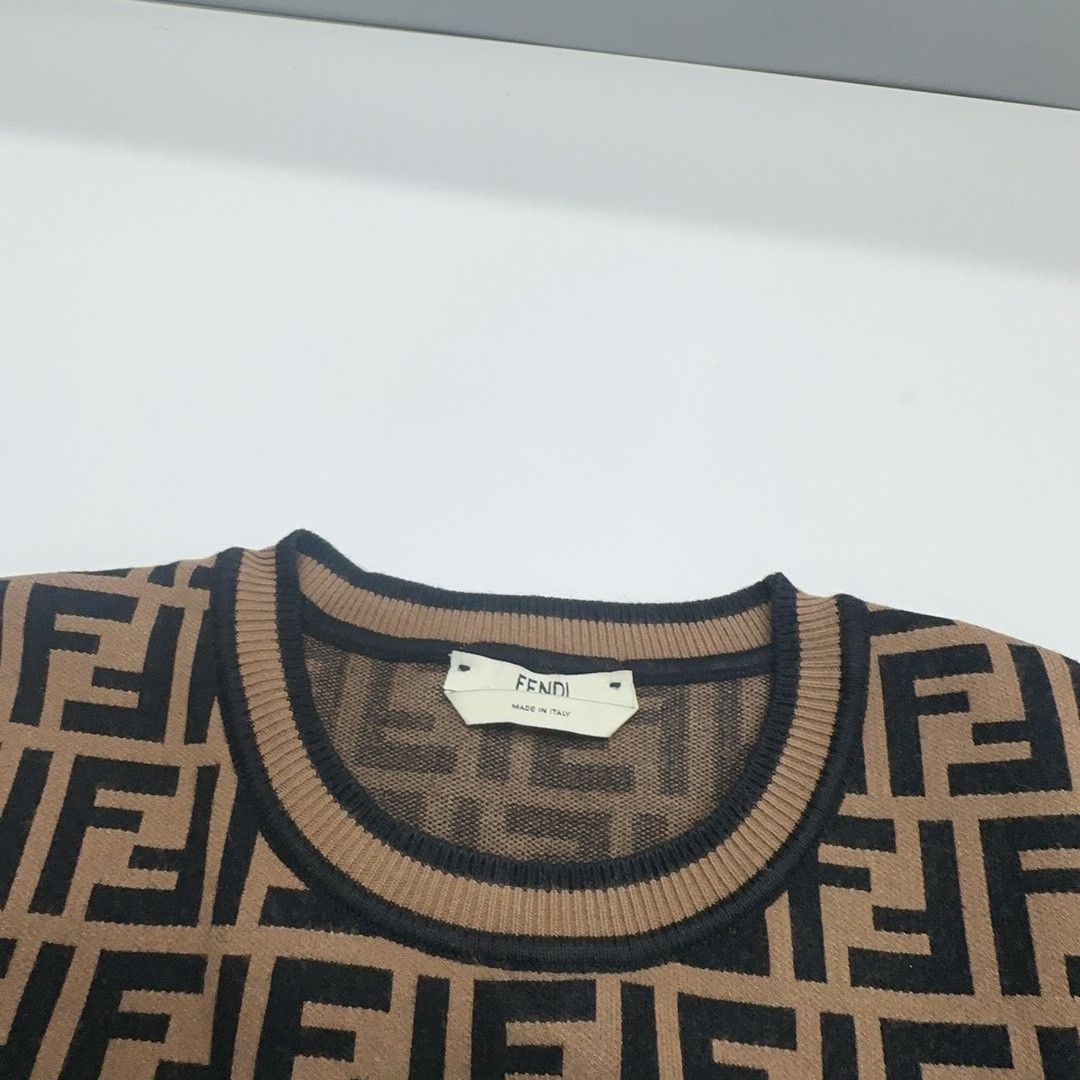 Fendi Fendi FF Logo Knit Sweater Size 42 Size M / US 6-8 / IT 42-44 - 5 Thumbnail
