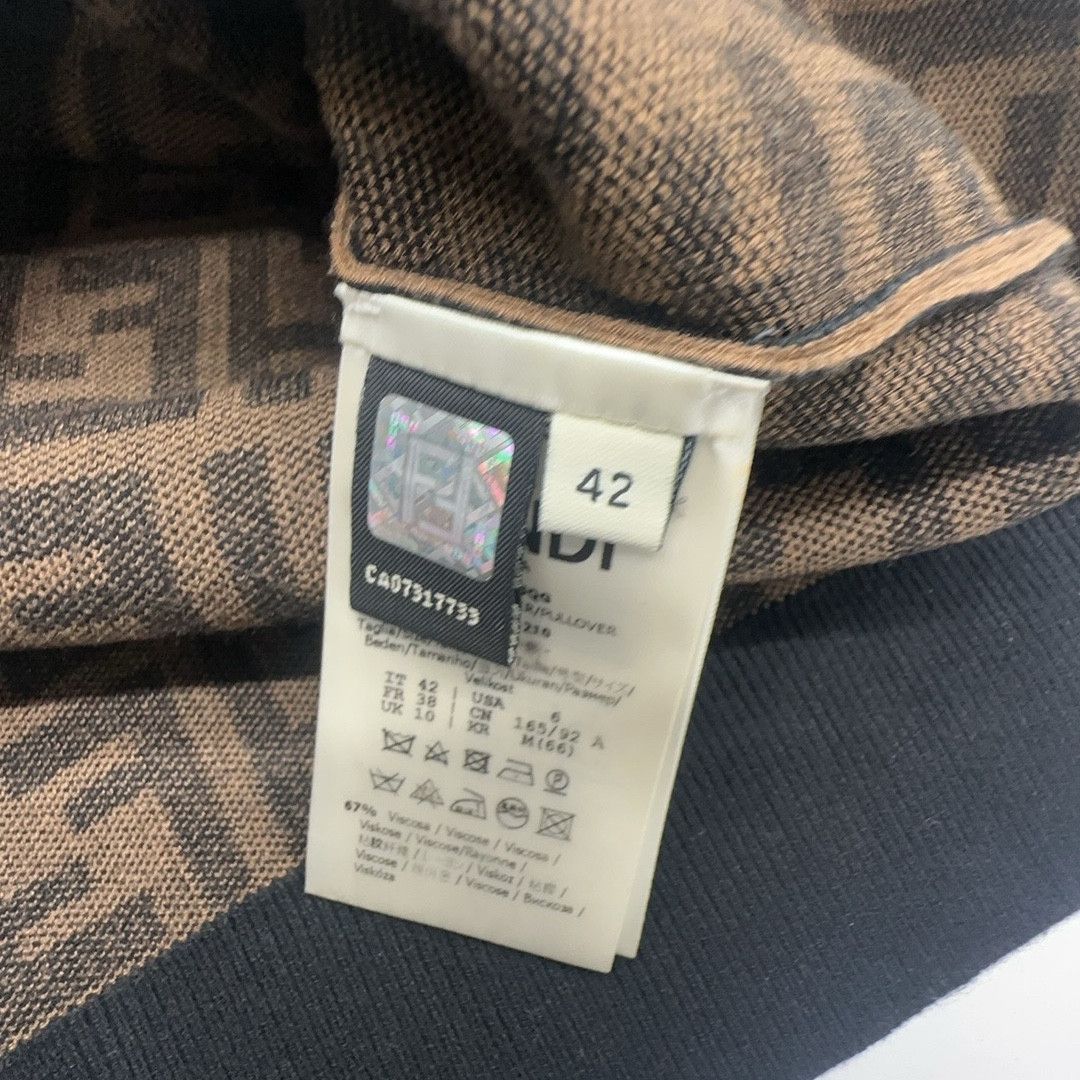 Fendi Fendi FF Logo Knit Sweater Size 42 Size M / US 6-8 / IT 42-44 - 3 Thumbnail