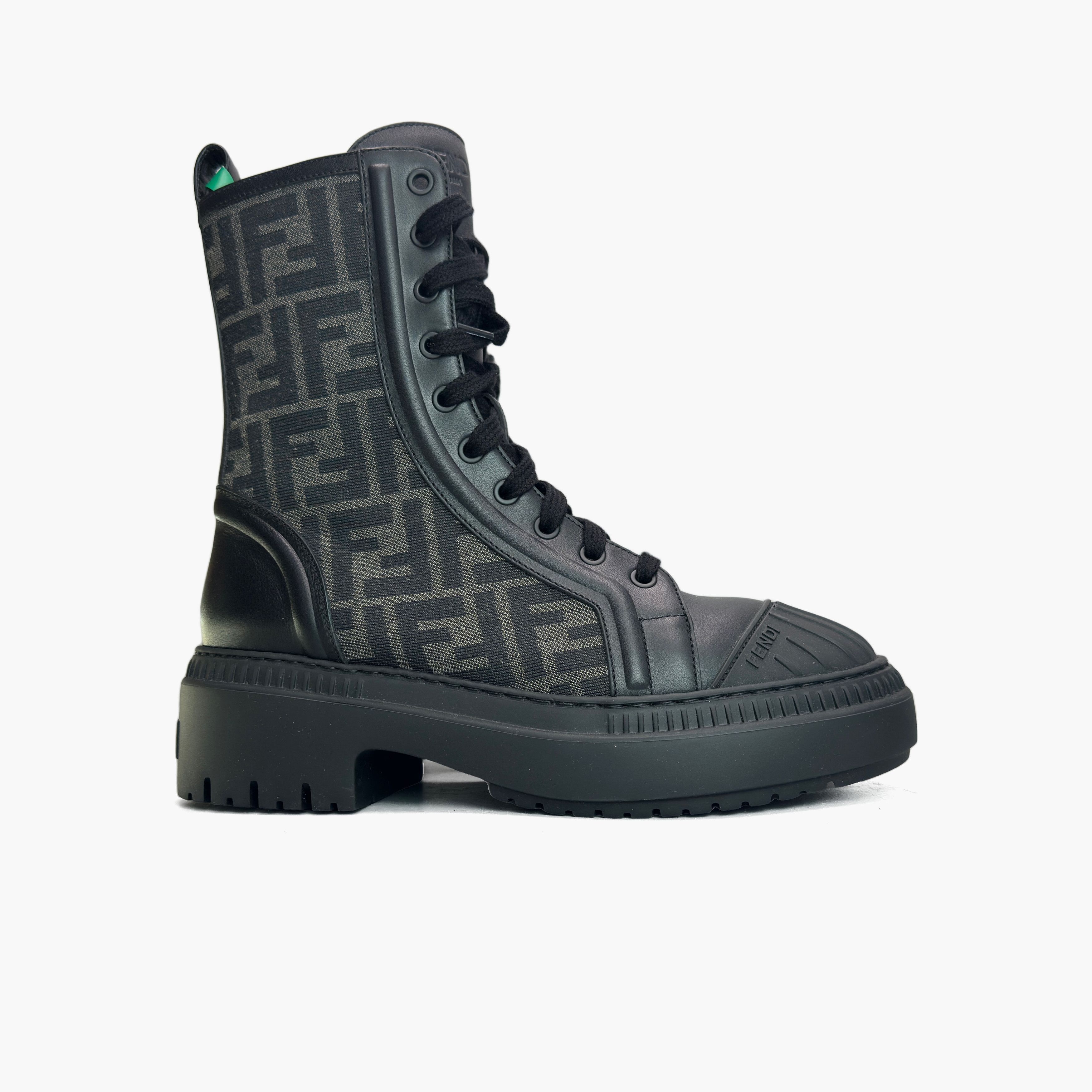 Fendi Fendi Domino FF Logo Combat Boots Size 38 Size US 8 / IT 38 - 4 Thumbnail