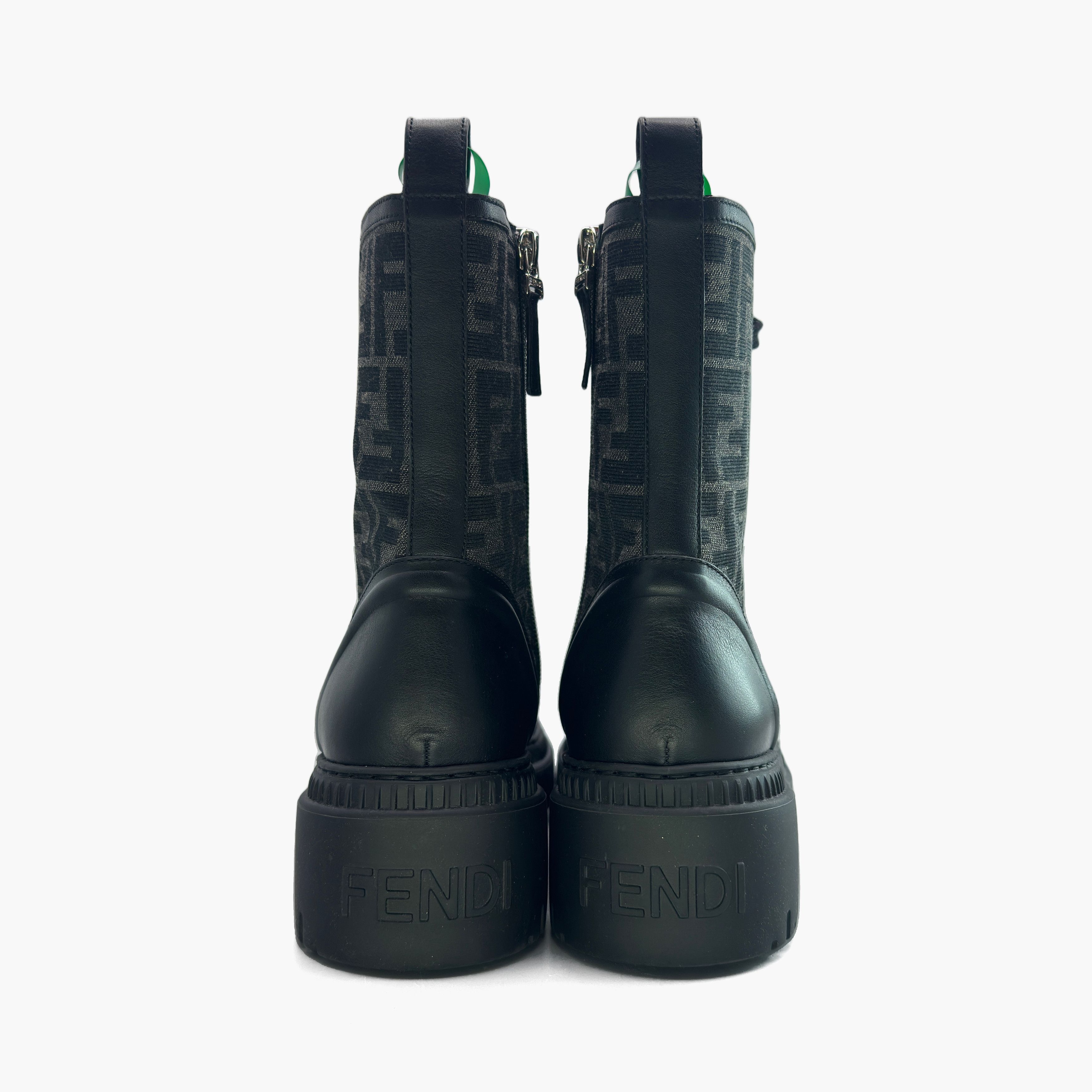 Fendi Fendi Domino FF Logo Combat Boots Size 38 Size US 8 / IT 38 - 6 Thumbnail