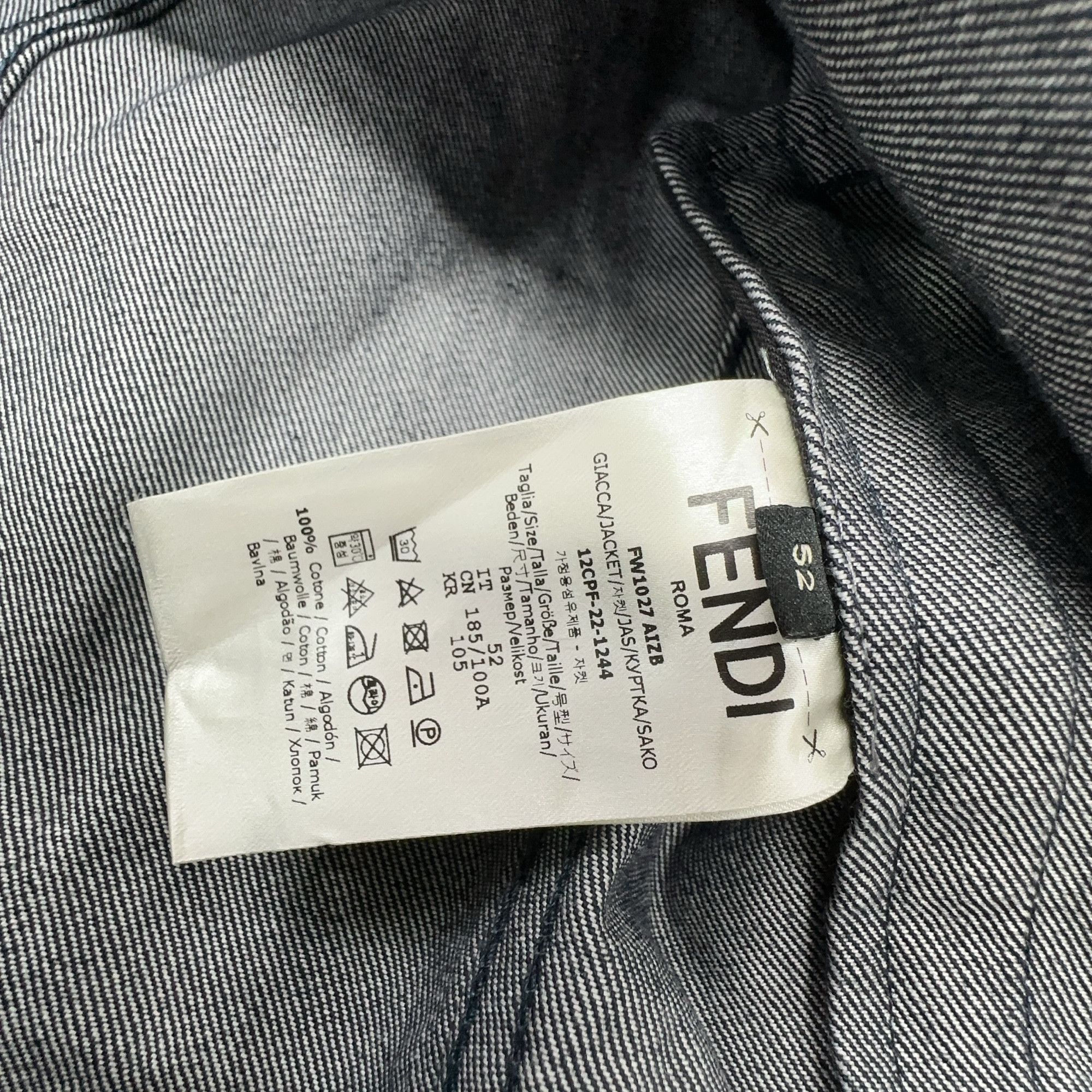 Fendi Fendi Cotton Light Jacket Size L Size US L / EU 52-54 / 3 - 3 Thumbnail