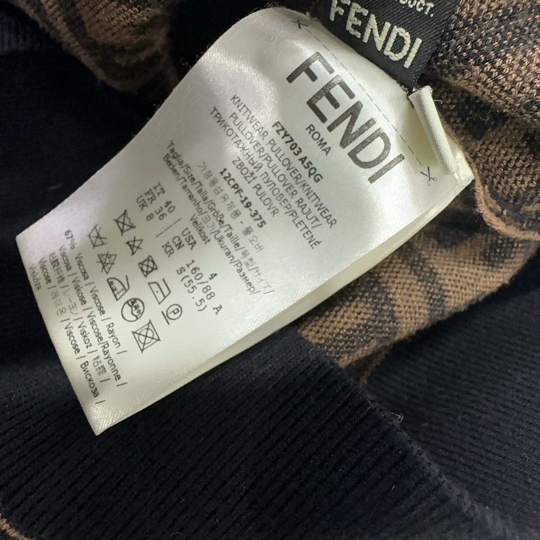Fendi Fendi FF Pattern Crewneck Sweater Size 40 Size S / US 4 / IT 40 - 7 Thumbnail