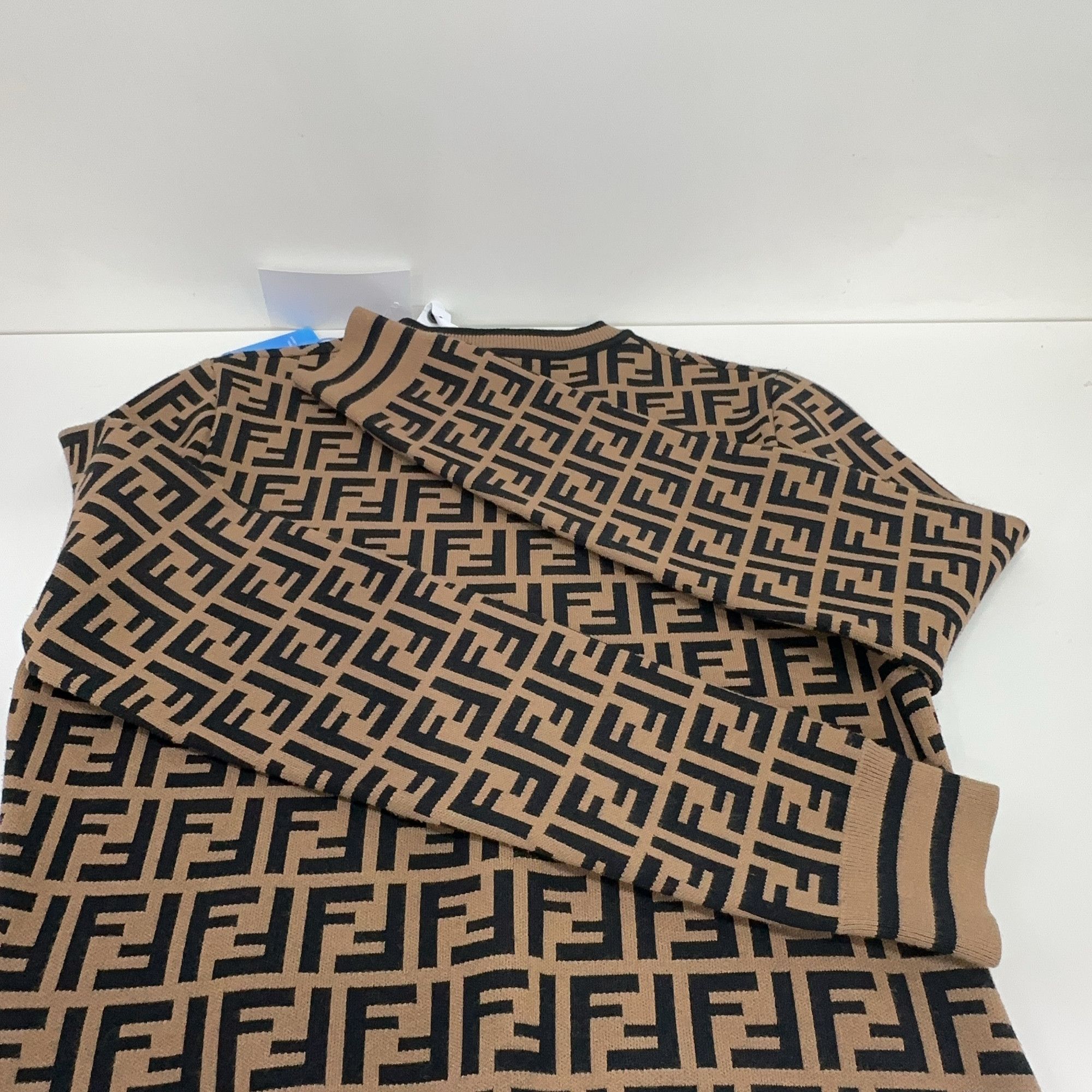 Fendi Fendi FF Pattern Crewneck Sweater Size 40 Size S / US 4 / IT 40 - 19 Thumbnail