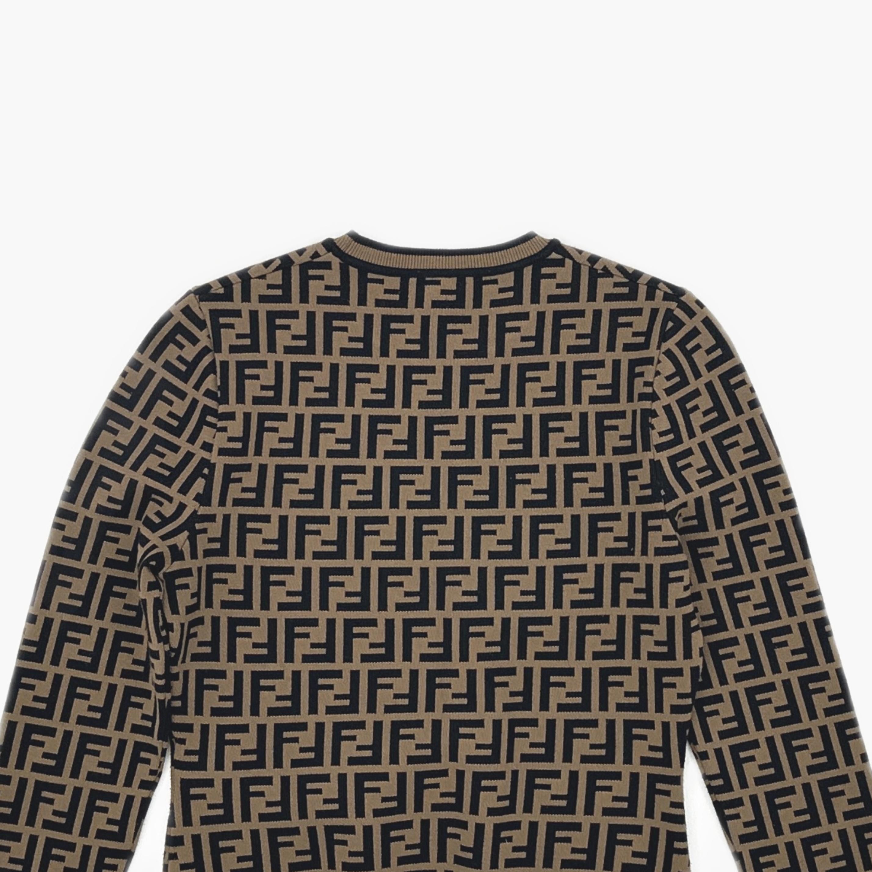 Fendi Fendi FF Pattern Crewneck Sweater Size 40 Size S / US 4 / IT 40 - 3 Thumbnail