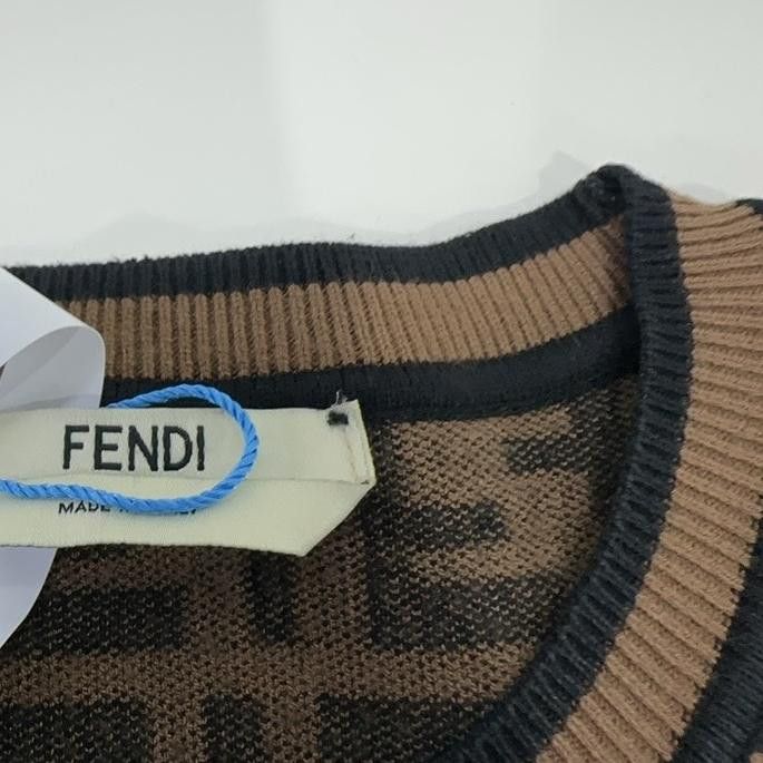 Fendi Fendi FF Pattern Crewneck Sweater Size 40 Size S / US 4 / IT 40 - 11 Thumbnail