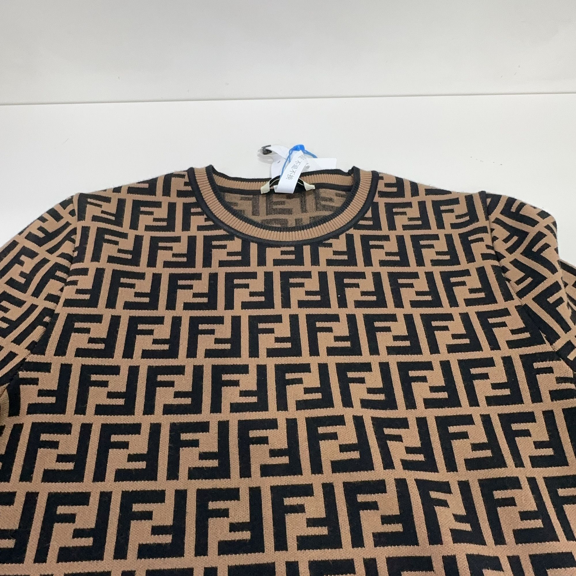 Fendi Fendi FF Pattern Crewneck Sweater Size 40 Size S / US 4 / IT 40 - 14 Thumbnail