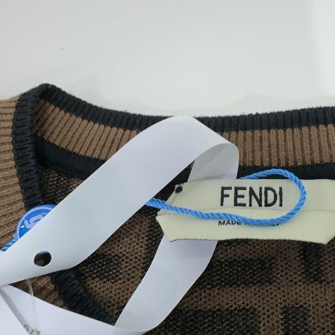 Fendi Fendi FF Pattern Crewneck Sweater Size 40 Size S / US 4 / IT 40 - 10 Thumbnail
