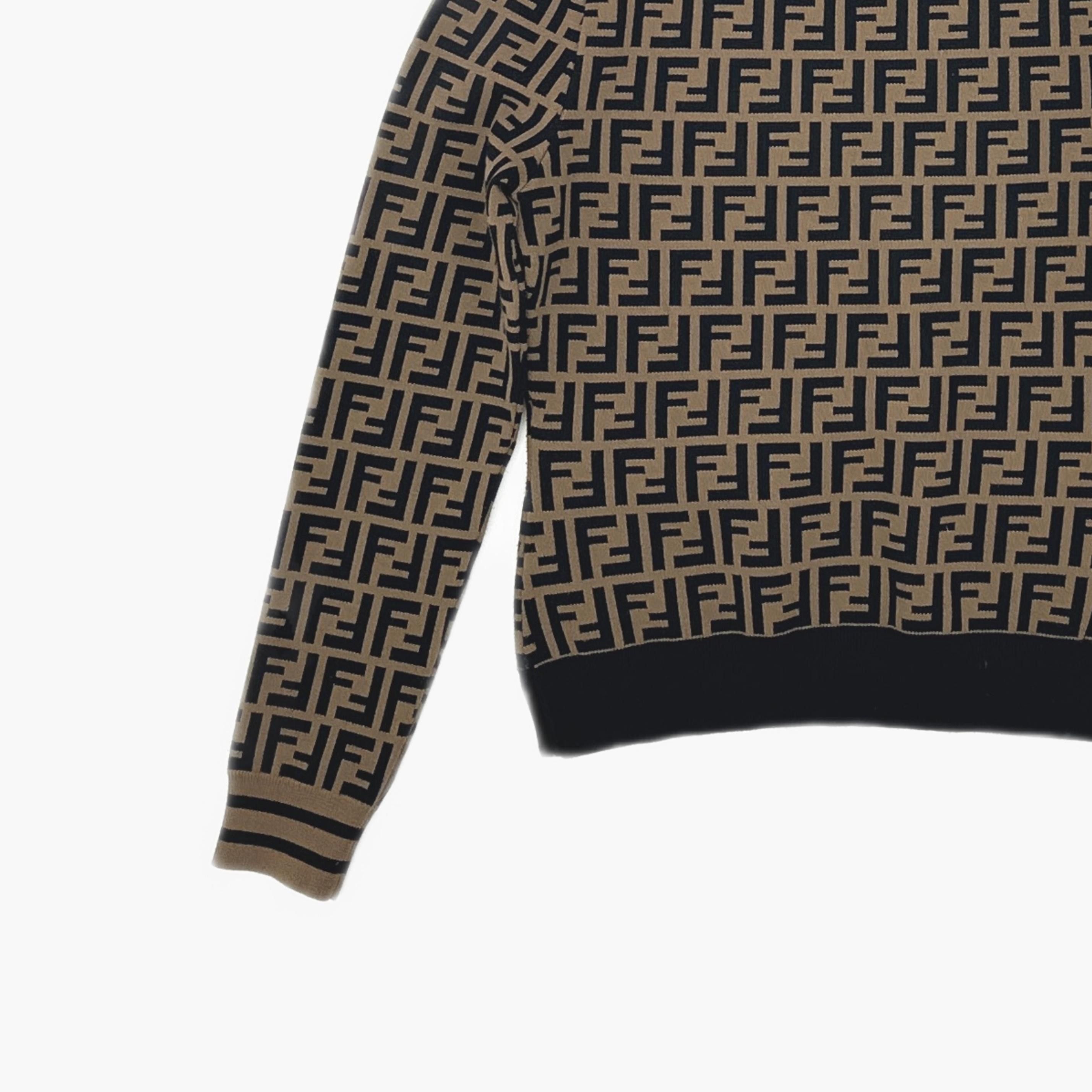 Fendi Fendi FF Pattern Crewneck Sweater Size 40 Size S / US 4 / IT 40 - 4 Thumbnail