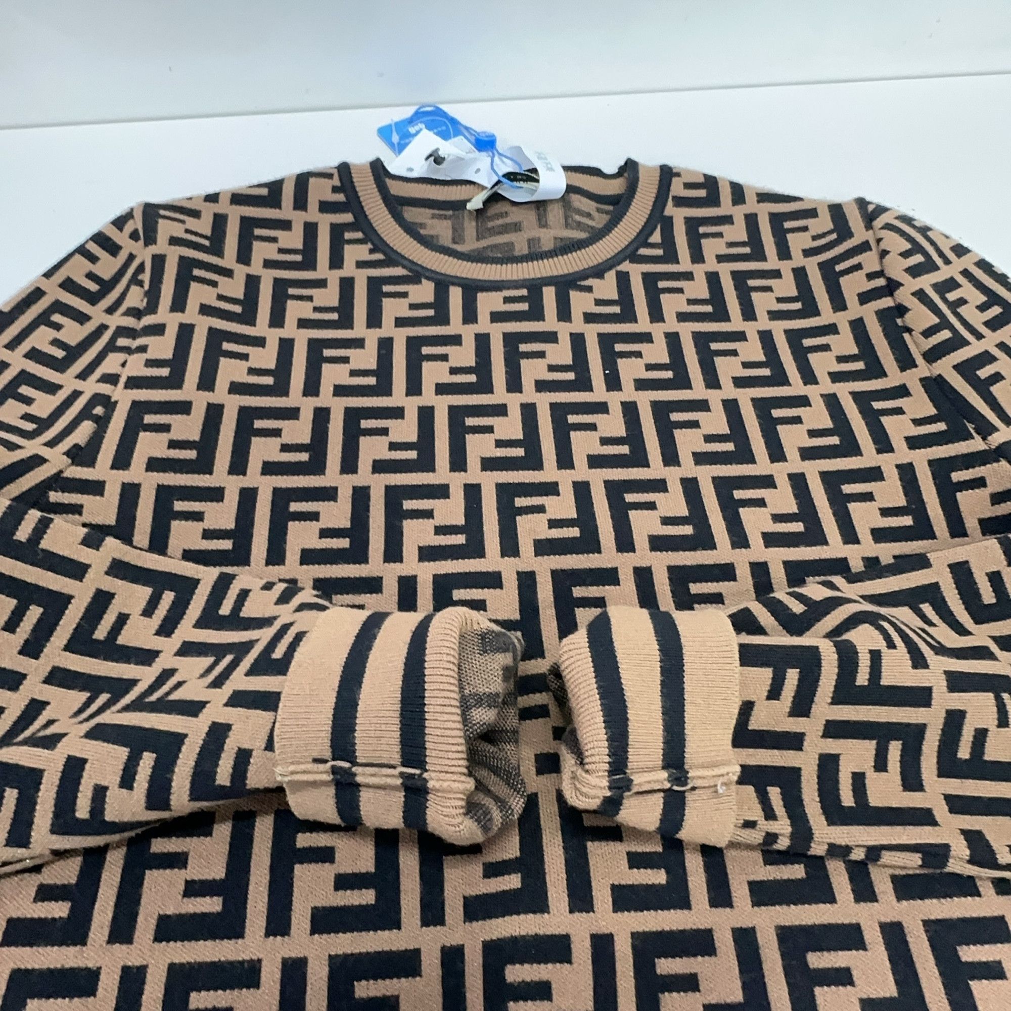 Fendi Fendi FF Pattern Crewneck Sweater Size 40 Size S / US 4 / IT 40 - 17 Thumbnail