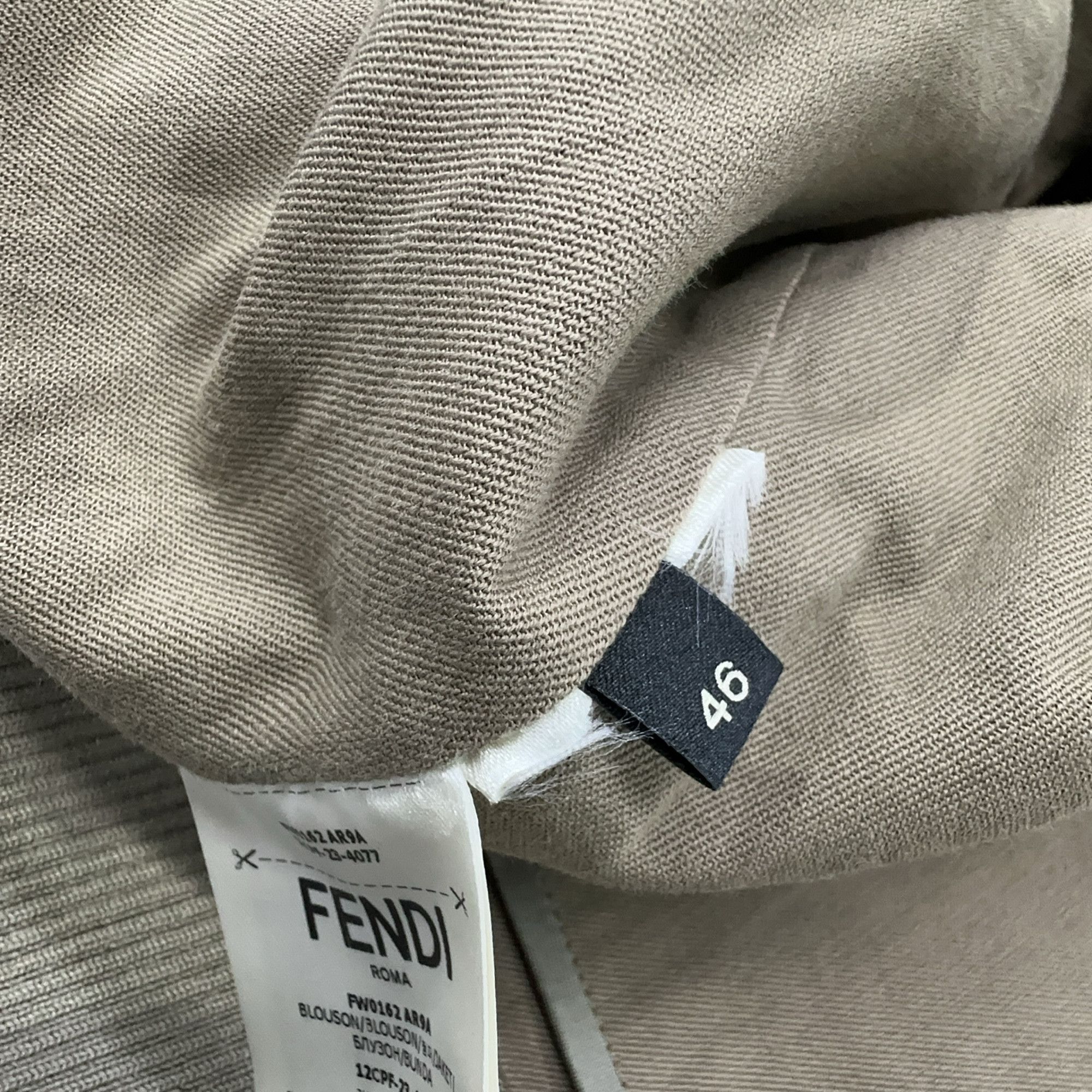 Fendi Fendi Logo Zip Bomber Jacket Size S Size US S / EU 44-46 / 1 - 5 Thumbnail