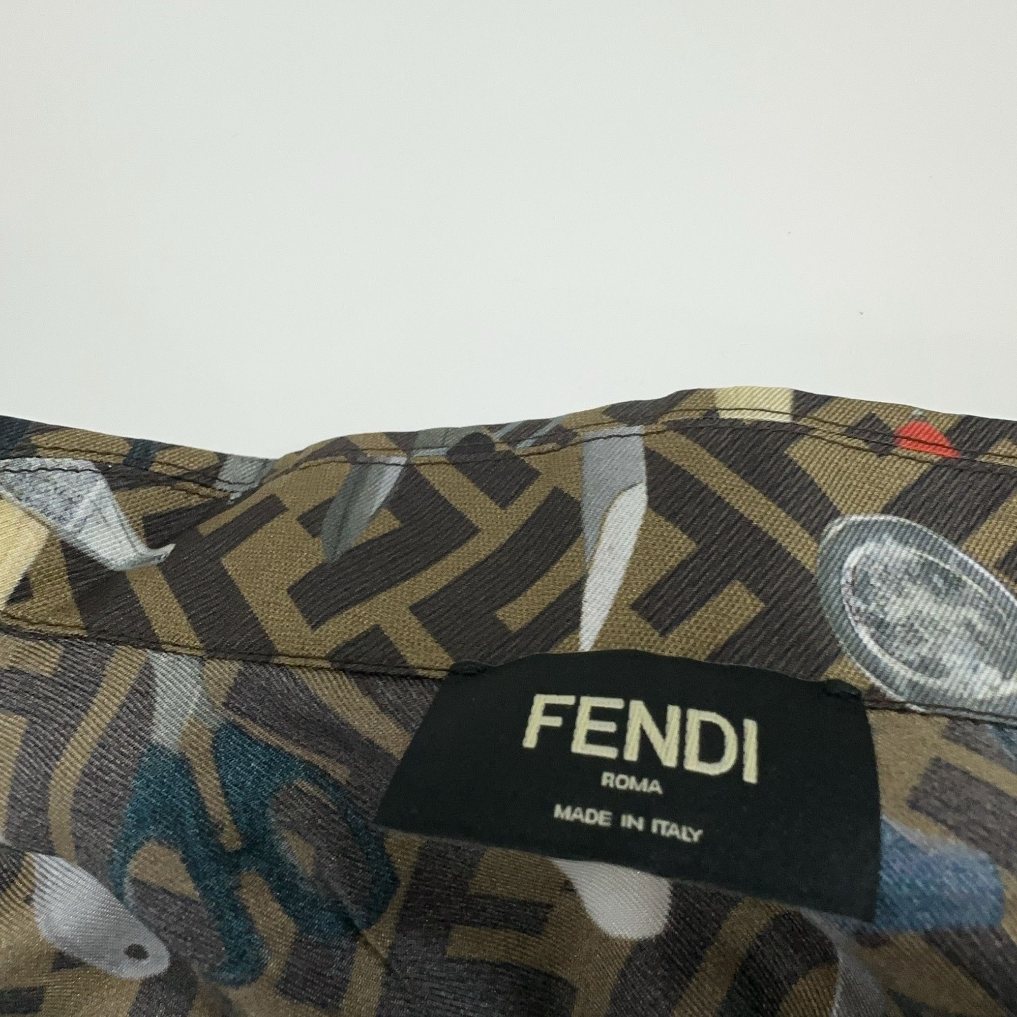 Fendi Fendi Tool Print Button Up Shirt IT 50 Size US M / EU 48-50 / 2 - 4 Thumbnail