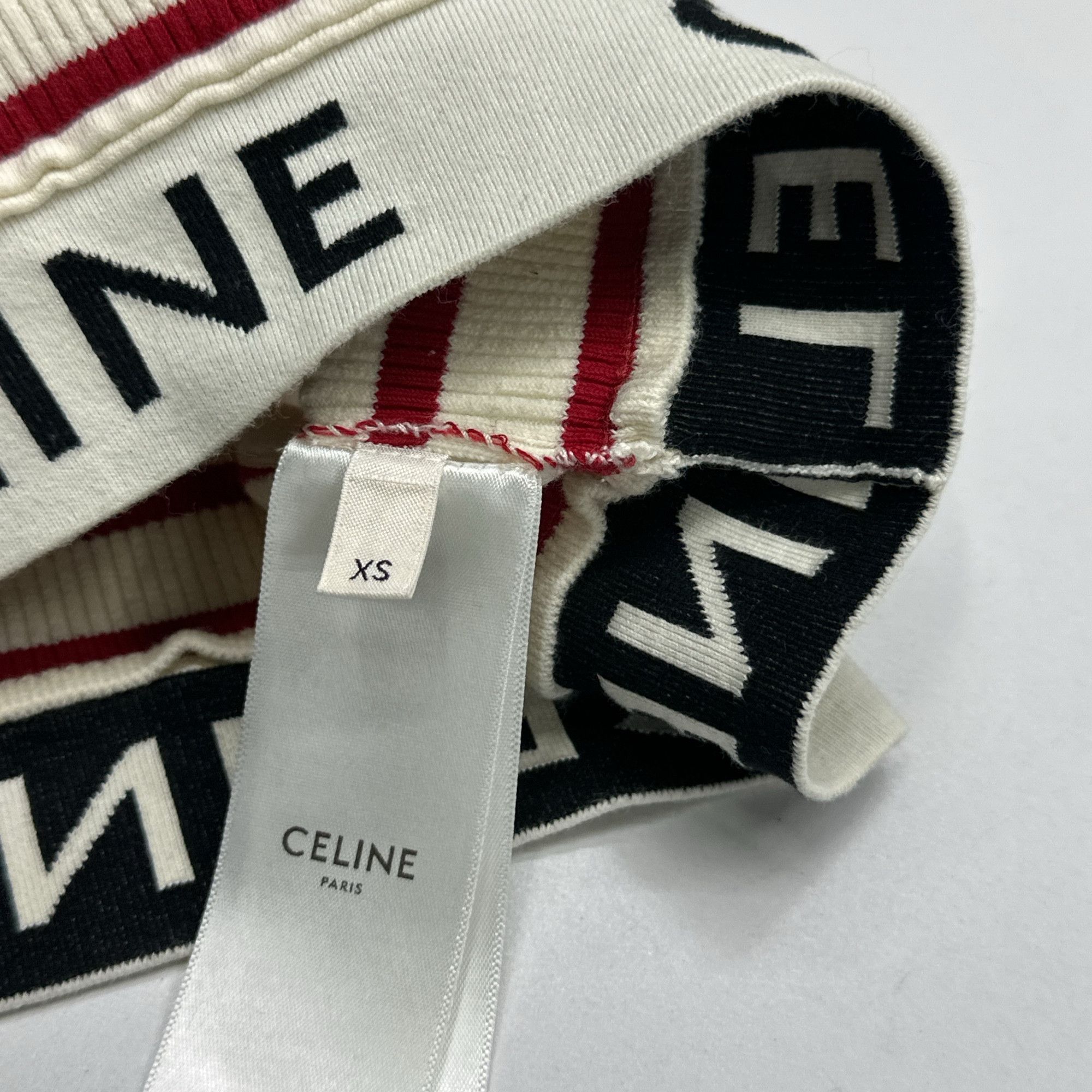 Celine CELINE Striped Logo Crop Top Size XS Size XS / US 0-2 / IT 36-38 - 4 Thumbnail