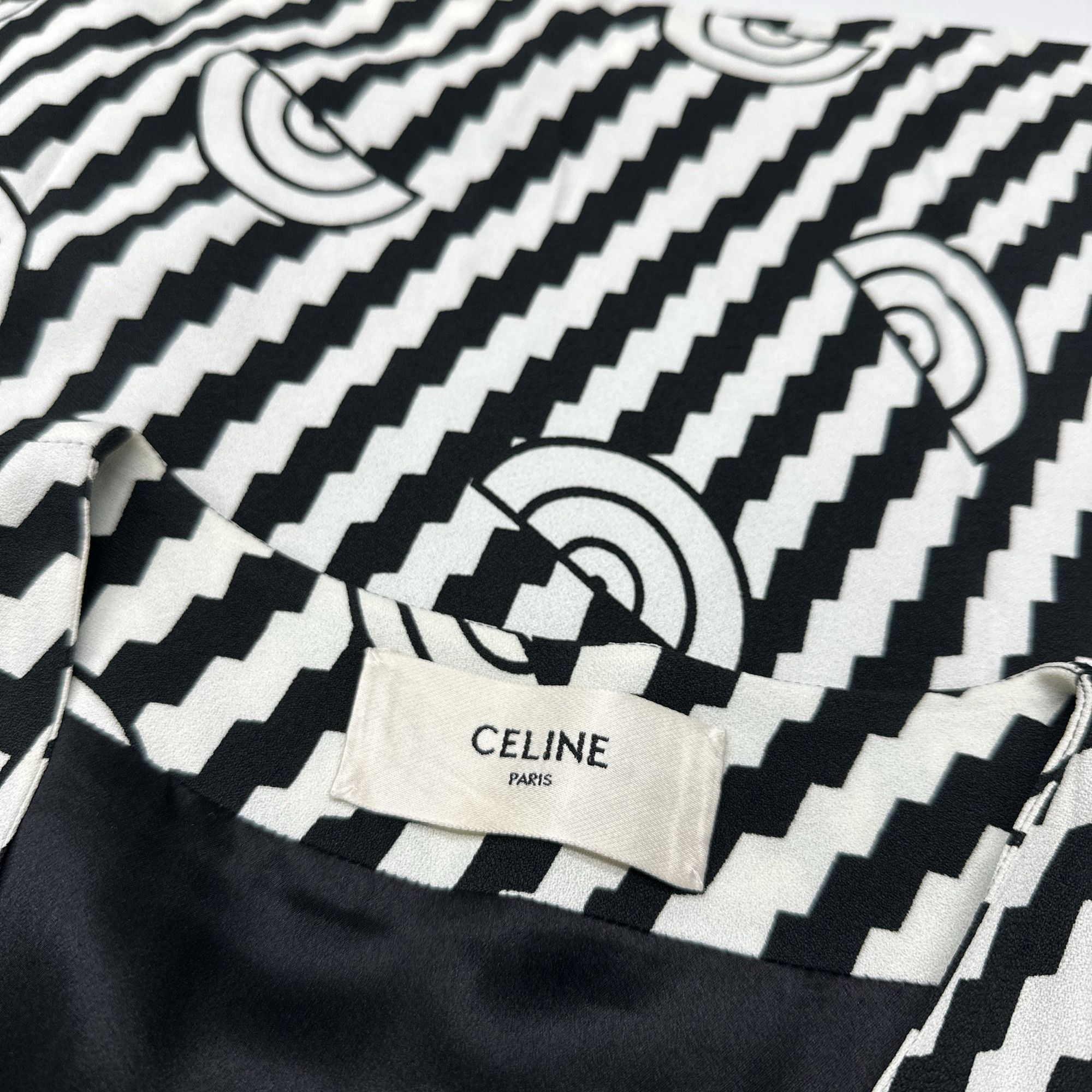 Celine CELINE Geometric Print Midi Dress Size 36 Size XS / US 0-2 / IT 36-38 - 4 Thumbnail