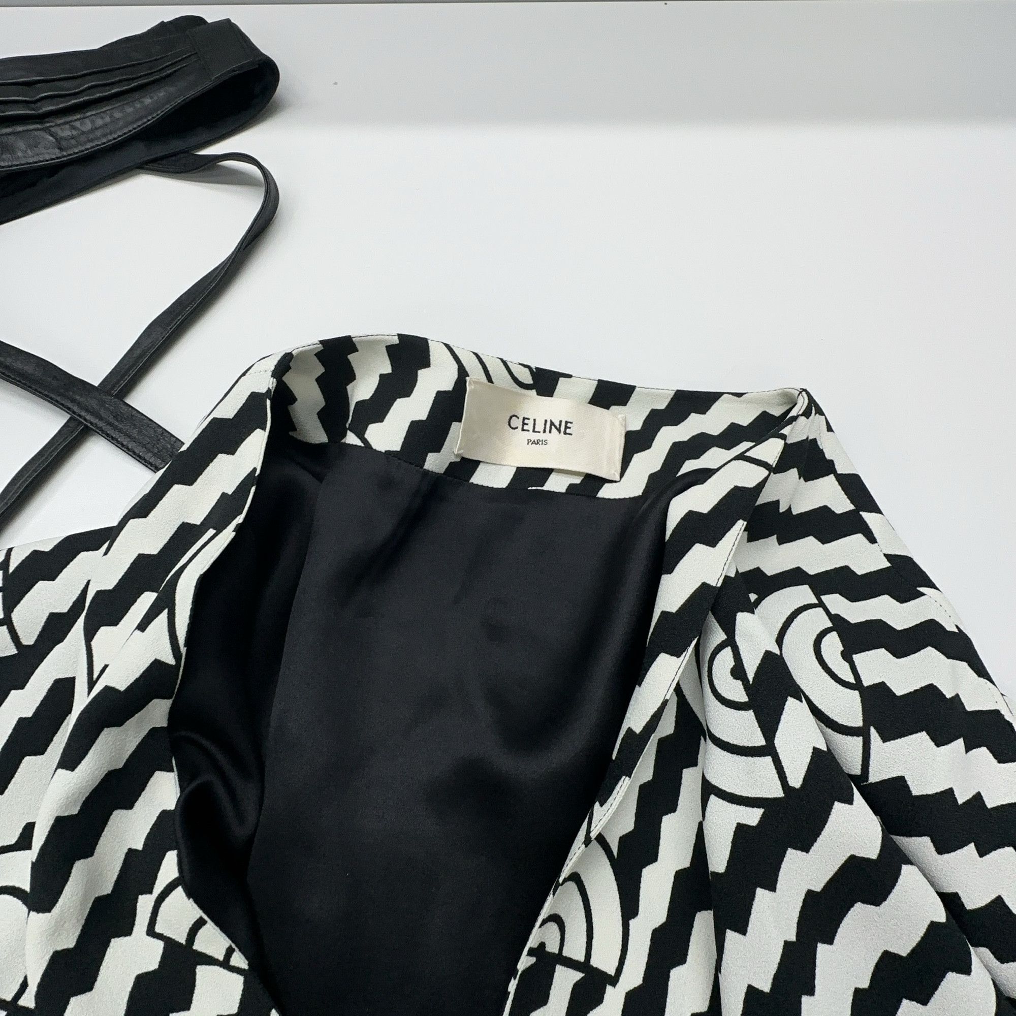Celine CELINE Geometric Print Midi Dress Size 36 Size XS / US 0-2 / IT 36-38 - 8 Thumbnail