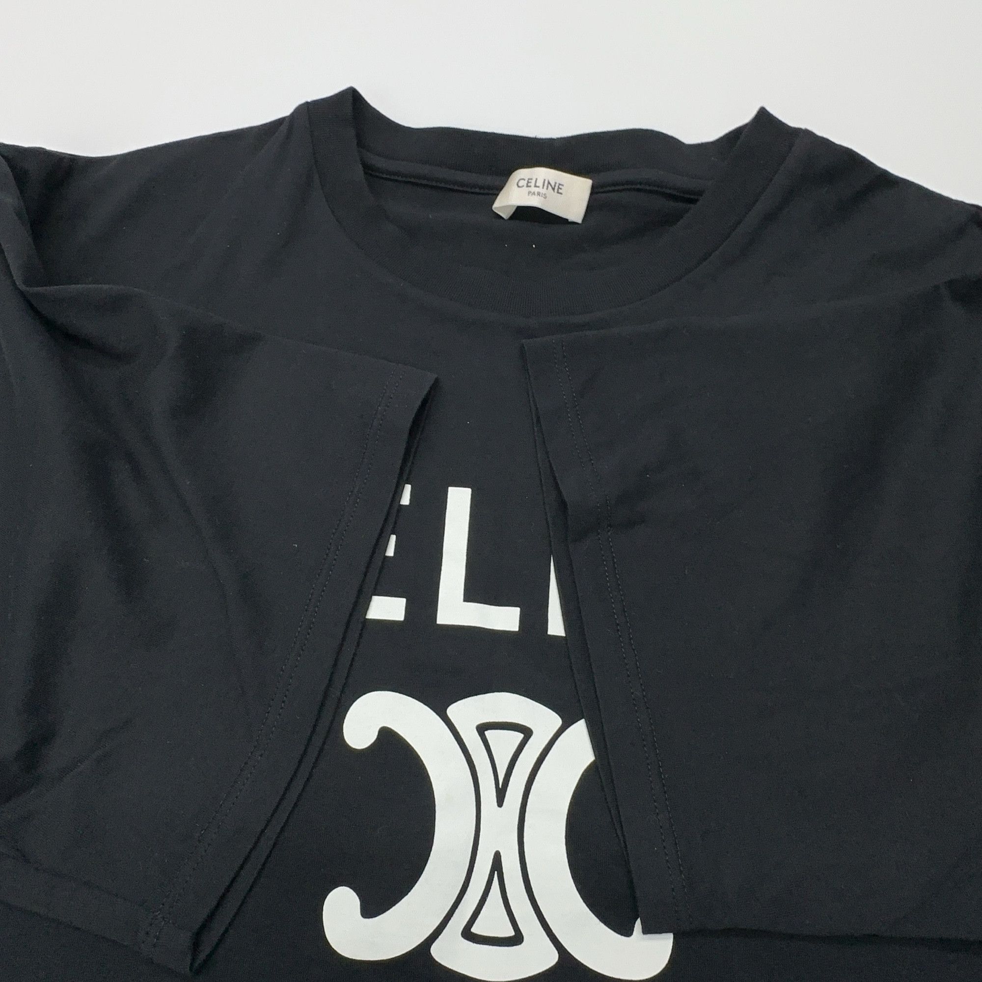 Celine Celine Triomphe Logo T-Shirt Size S Size S / US 4 / IT 40 - 9 Thumbnail