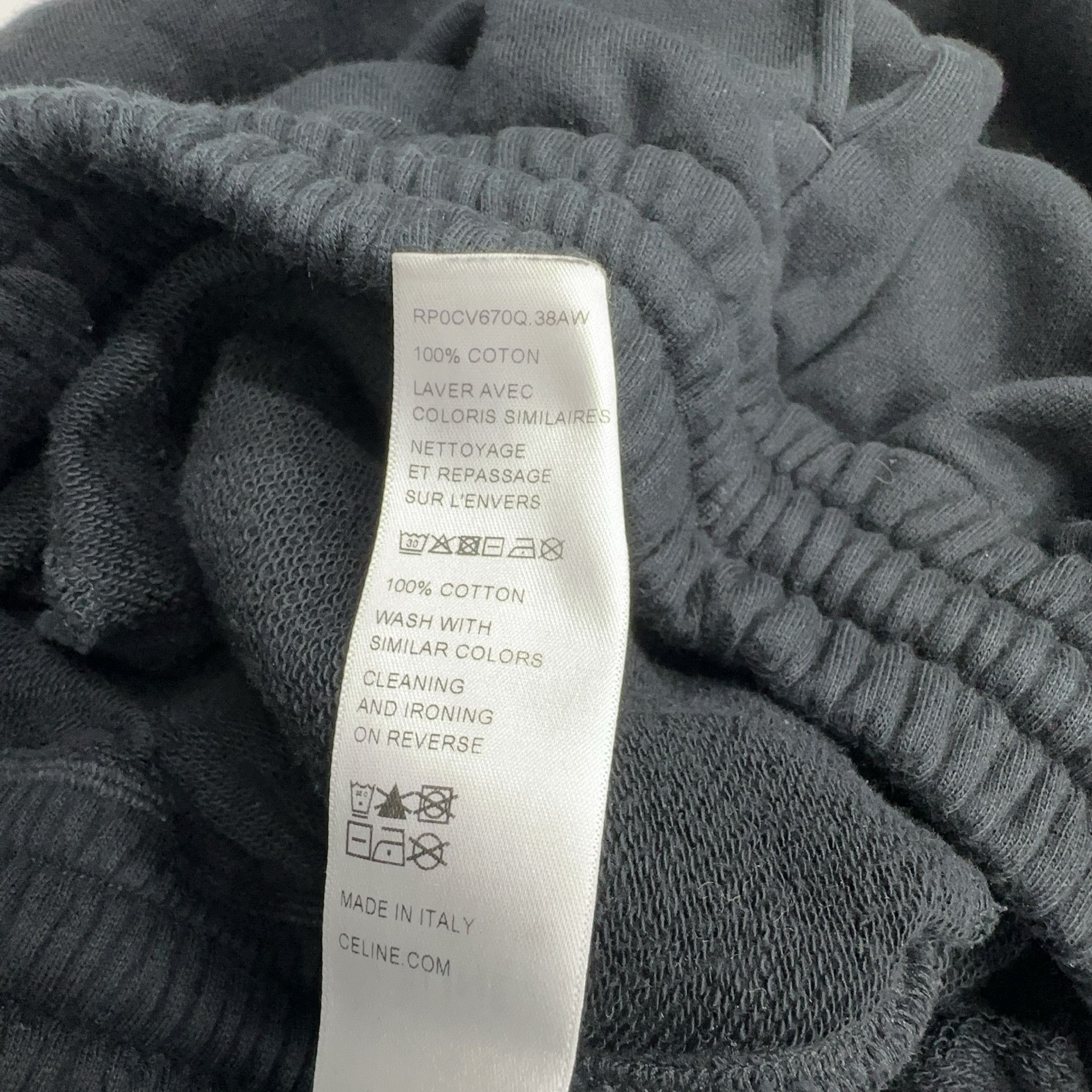 Celine CELINE Triomphe Joggers Black Size M Size US 32 / EU 48 - 4 Thumbnail