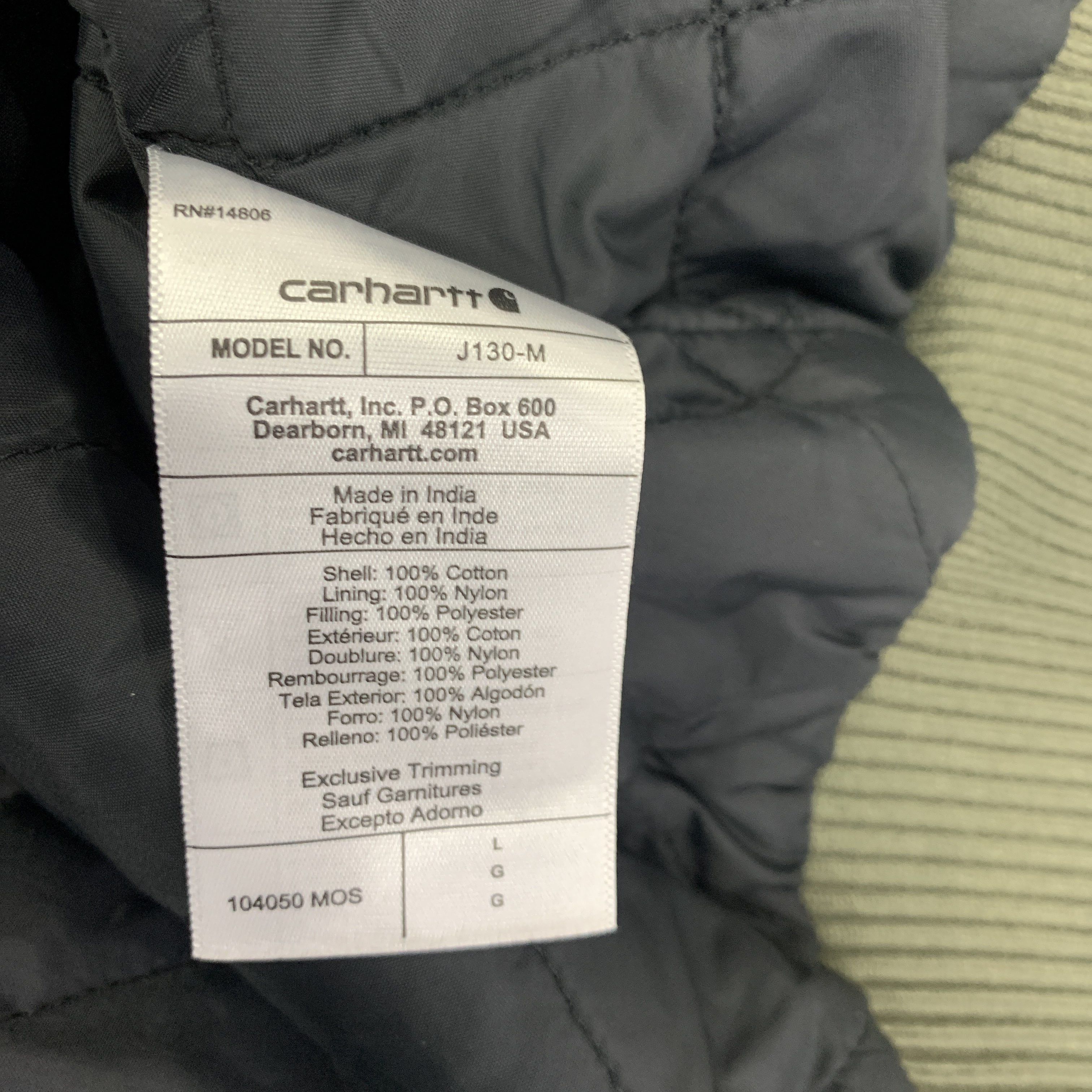Carhartt Carhartt Moss Washed Duck Active Jac Size L Size US L / EU 52-54 / 3 - 3 Thumbnail