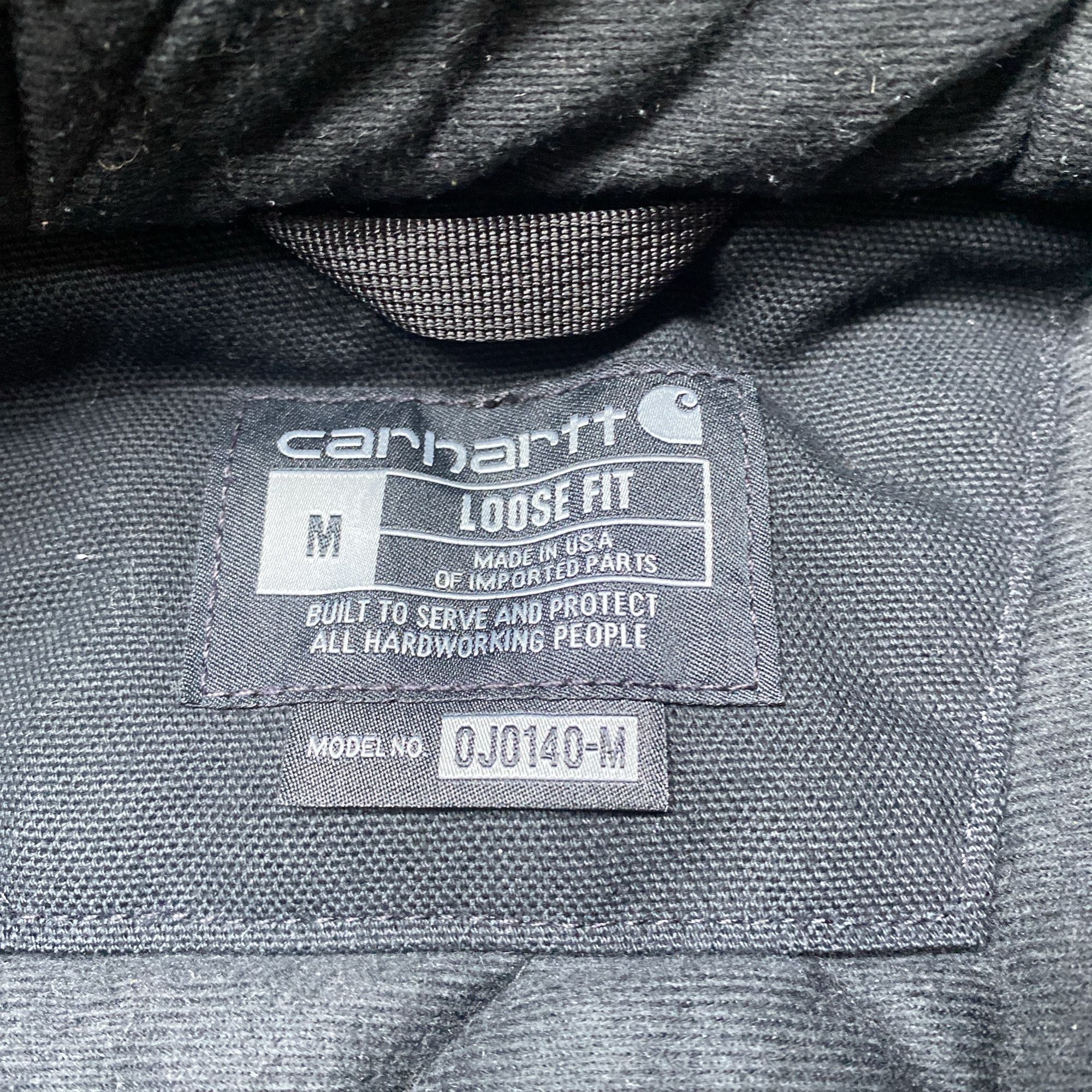 Carhartt Carhartt Canvas Hooded Jacket Black Size M Size US M / EU 48-50 / 2 - 4 Thumbnail