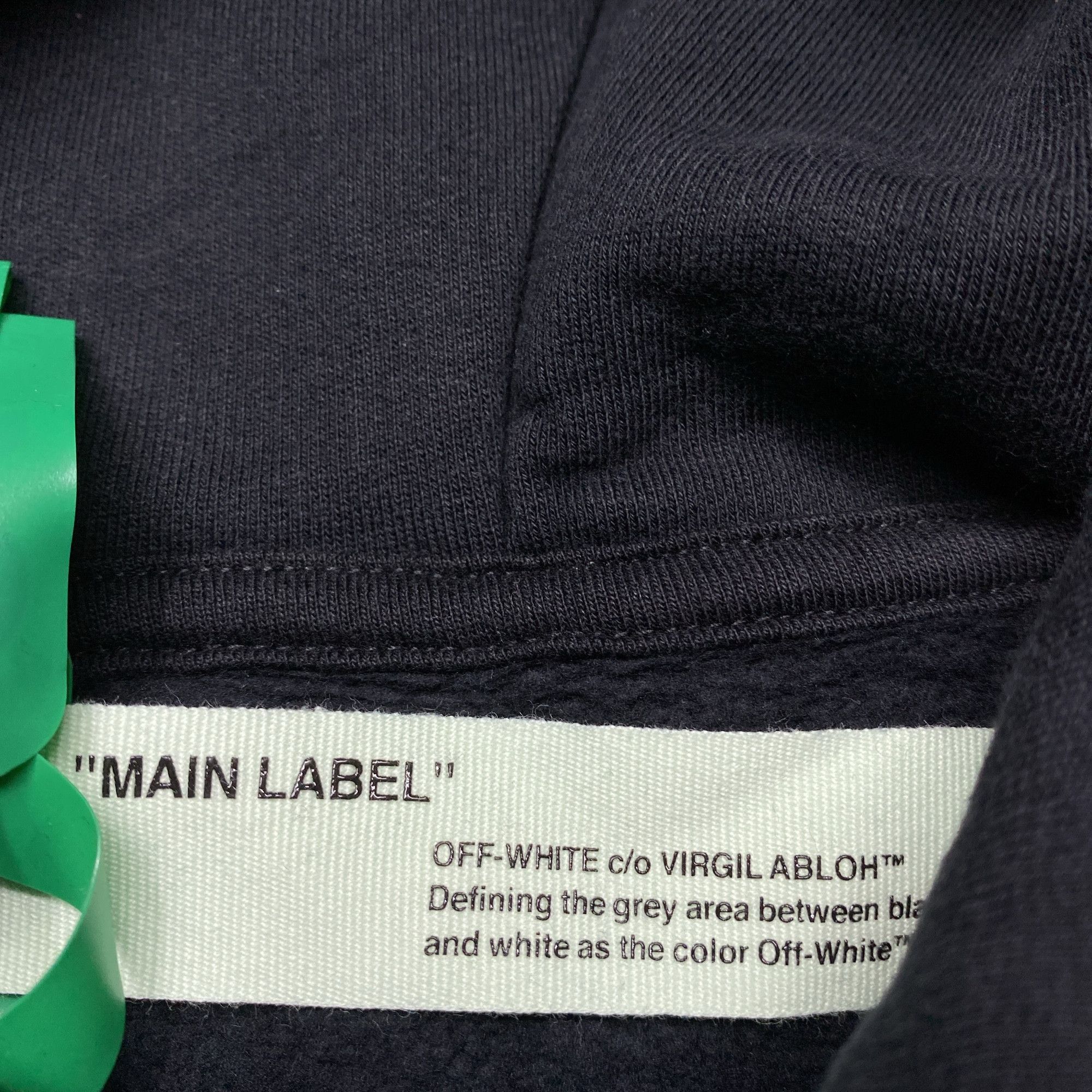 Off-White OFF-WHITE Embroidered Graphic Hoodie Black Size XS Size US XS / EU 42 / 0 - 3 Thumbnail