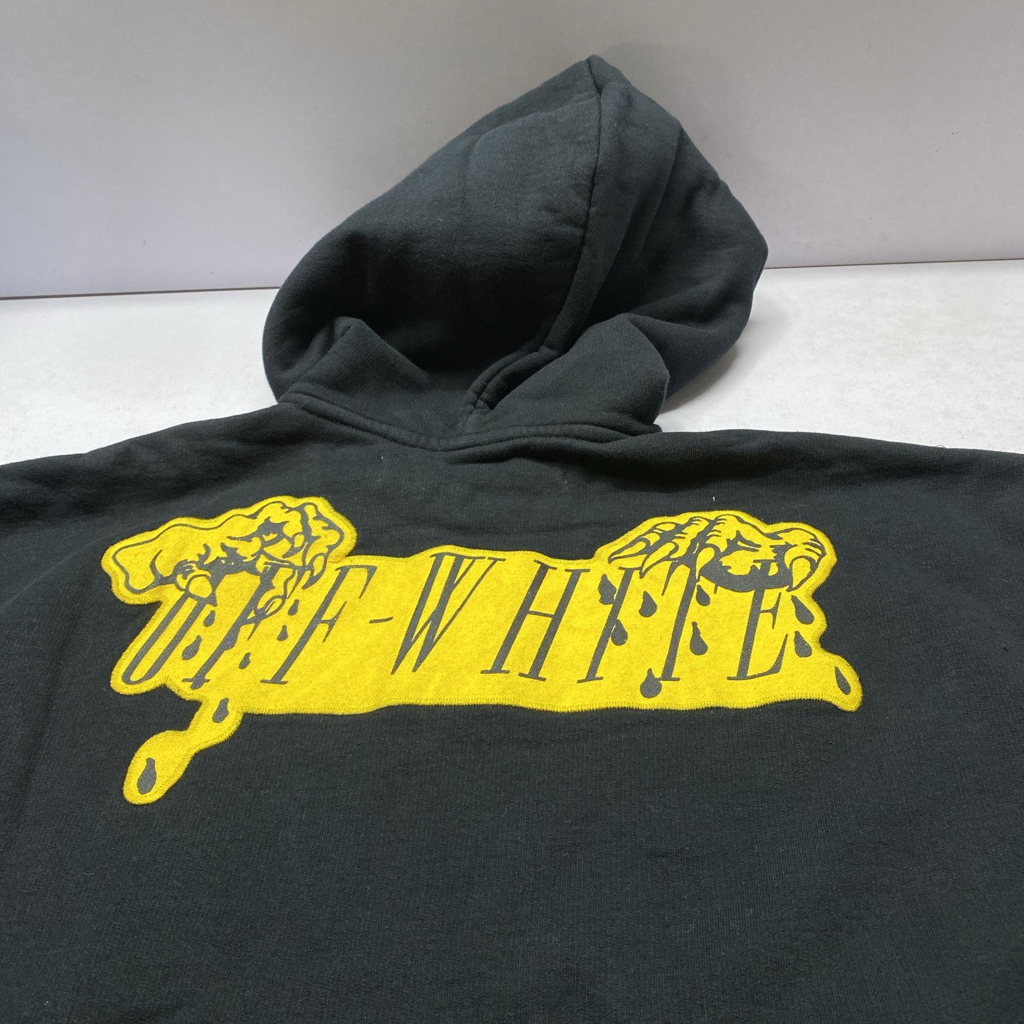 Off-White OFF-WHITE Embroidered Graphic Hoodie Black Size XS Size US XS / EU 42 / 0 - 8 Thumbnail